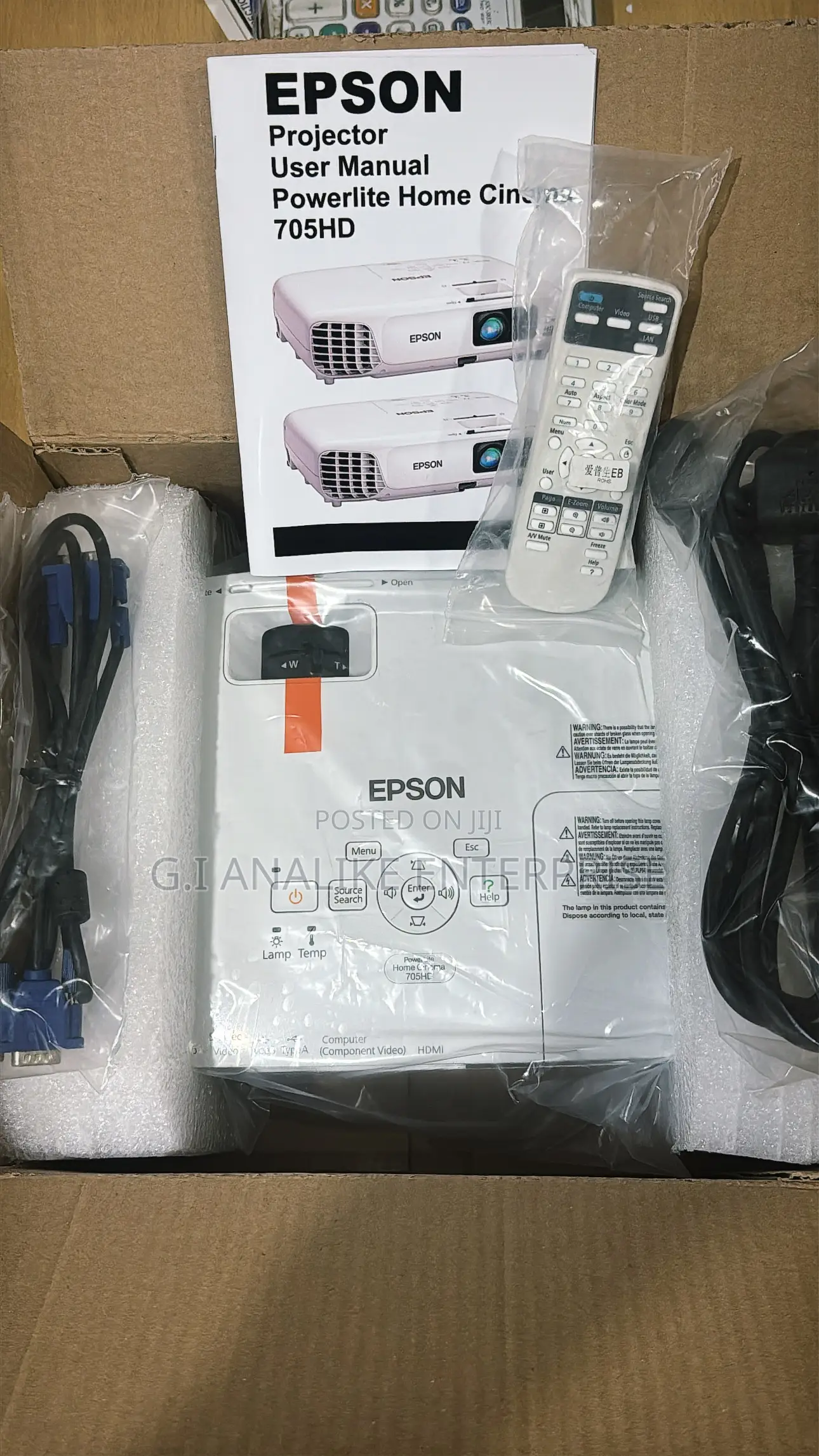 Powerlite Home Cinema 705hd Projector.