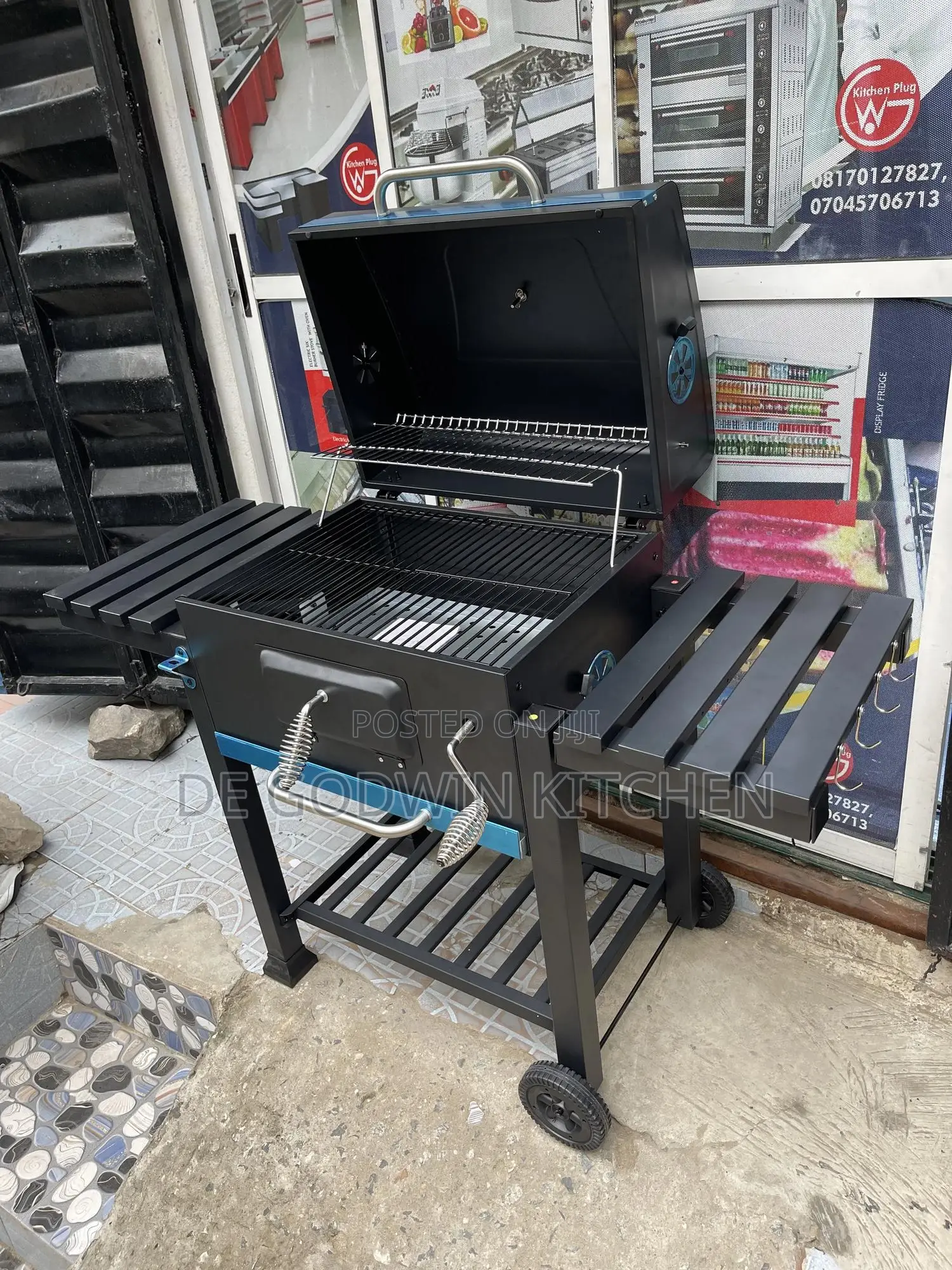 Black Charcoal BBQ Outdoor