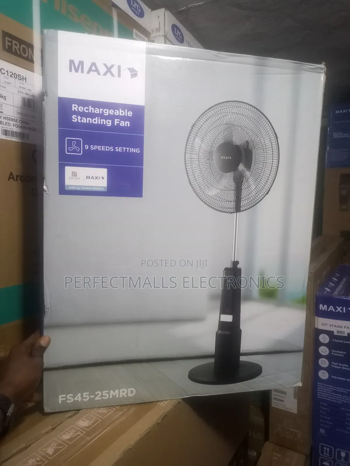 Maxi 18" Rechargeable Black (45-25mrd)