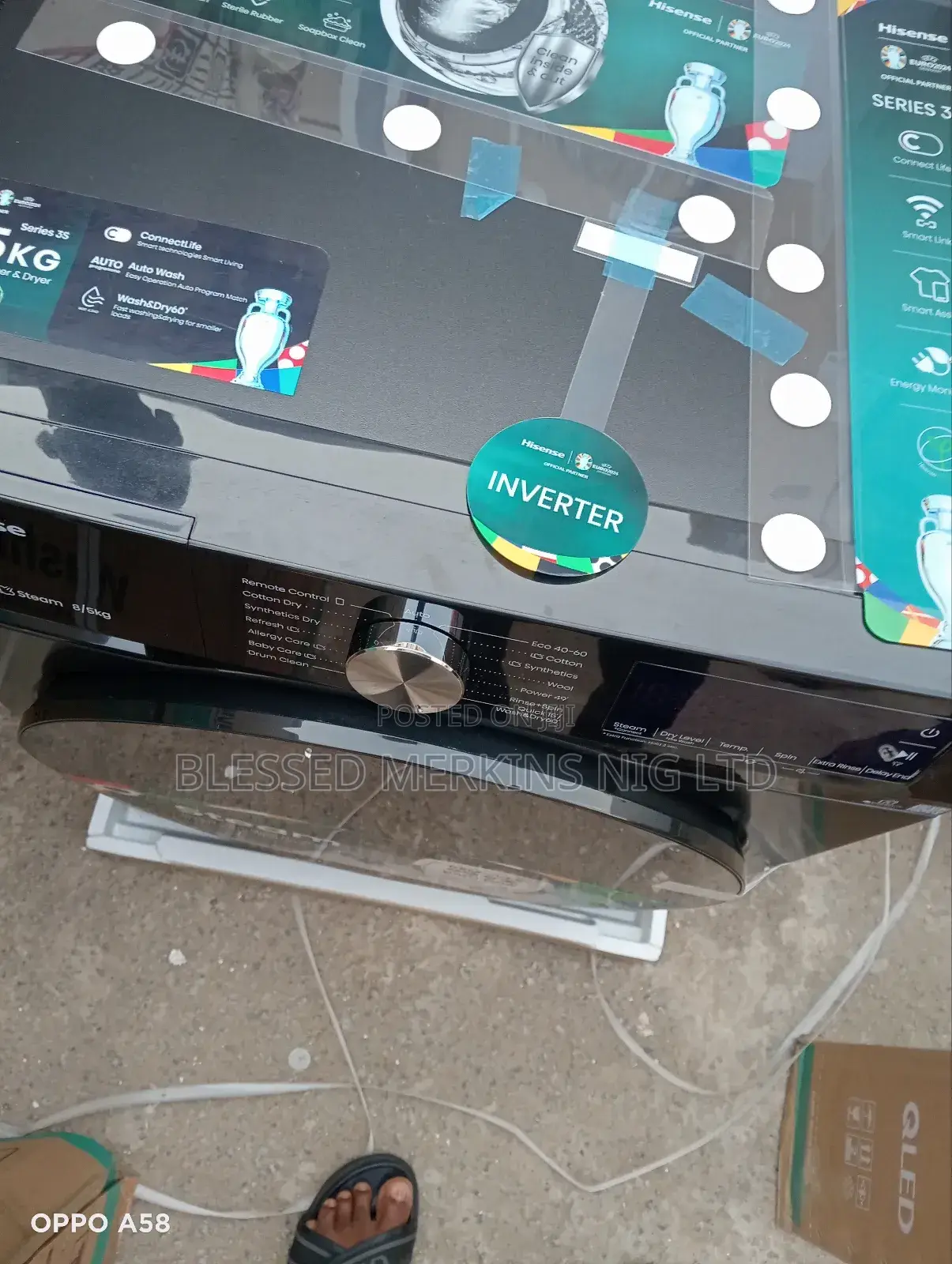 Hisense Wash and Dry Inverter Washing Machine 8kg