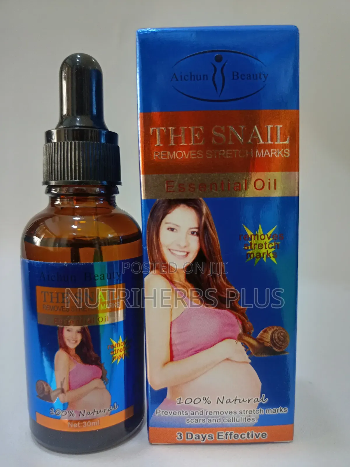 Snail Stretch Marks Remover Oil: Prevents Stomach Wrinkles