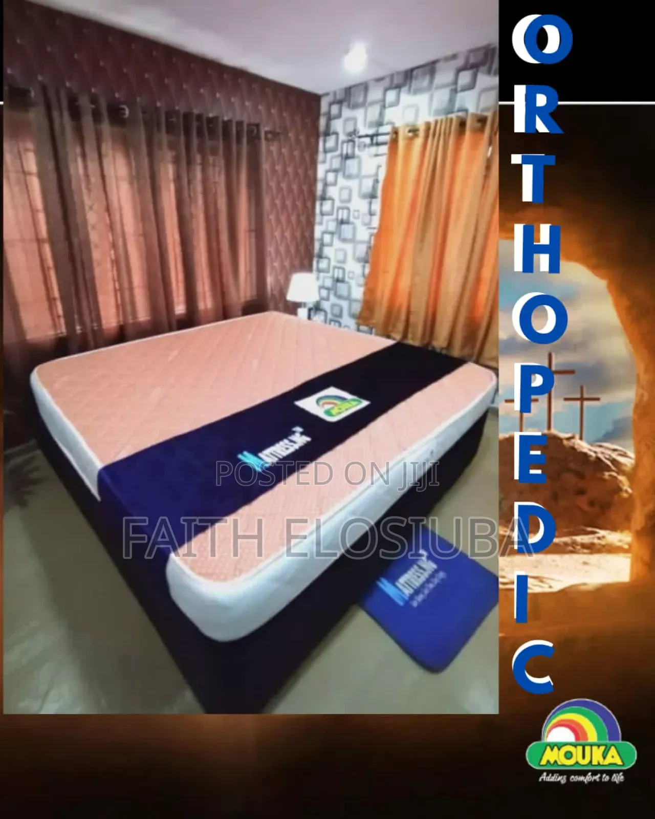 Say Goodbye to Back Pain:Orthopaedic 6 by 6 by 8inches