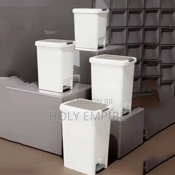 15l, Plastic Pedal Trash Can Be Used in Bathroom, Kitchen,