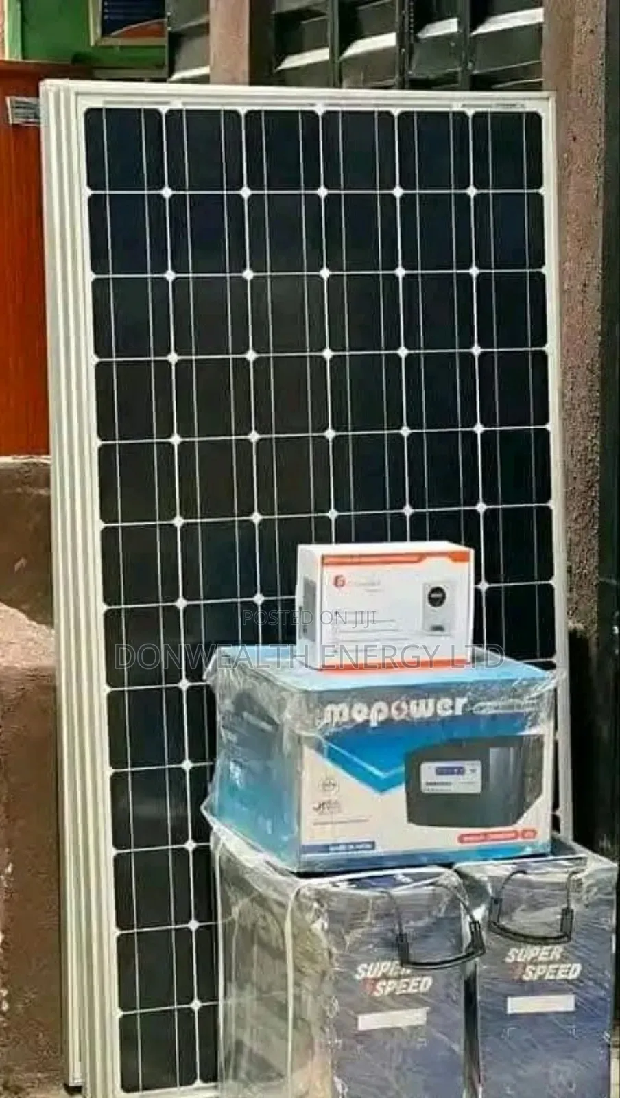 2batttry, 1,30ahm Controller, Mopowe Inverter, 4 Solar Panel
