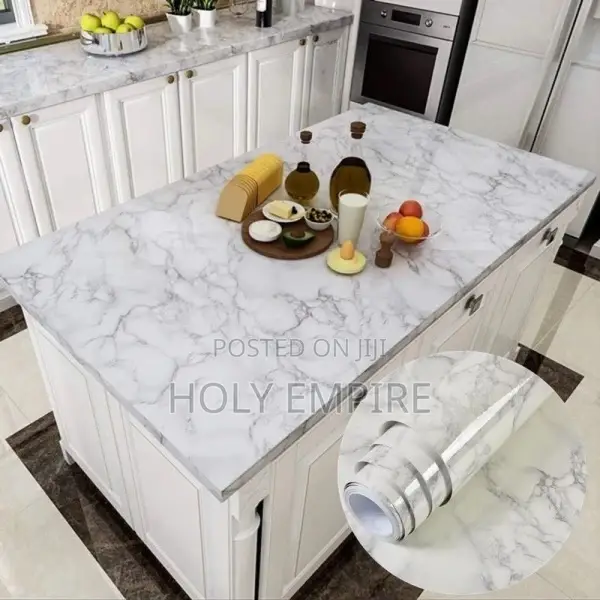 Vinyl Wall Sticker Waterproof Width Marble Self Adhesive