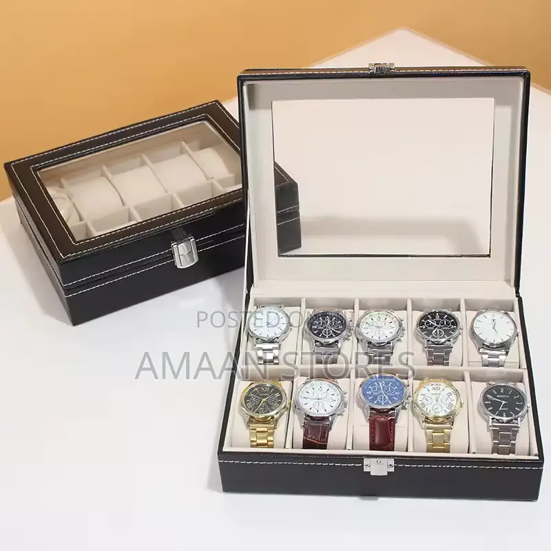 12-Slot Wristwatch Storage Box/ Organizer