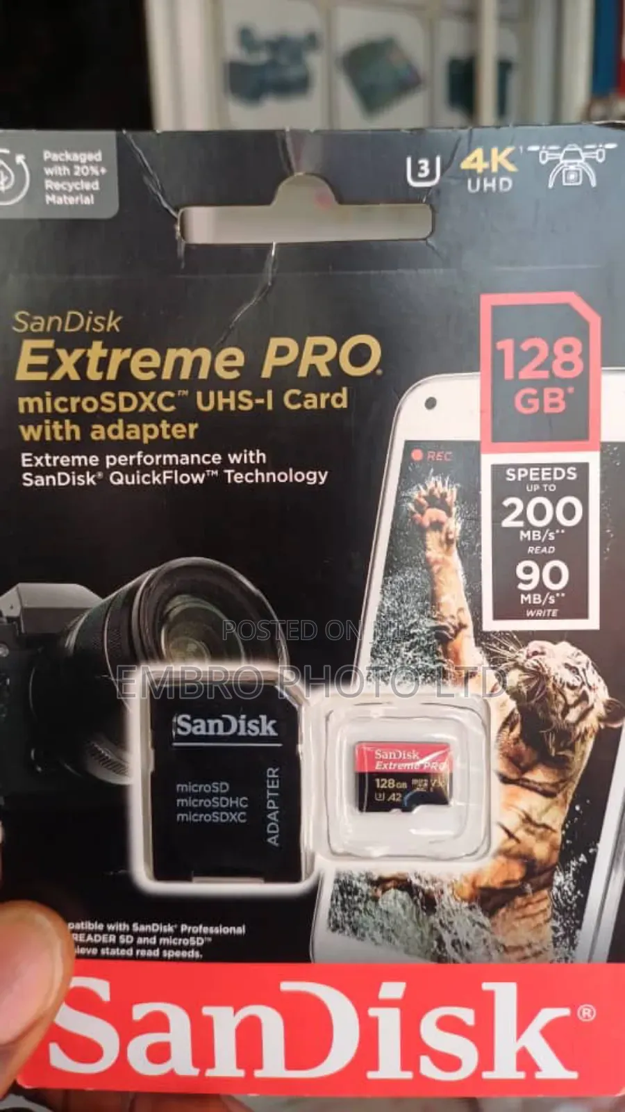Sandisk 128gb Extreme Pro Micro