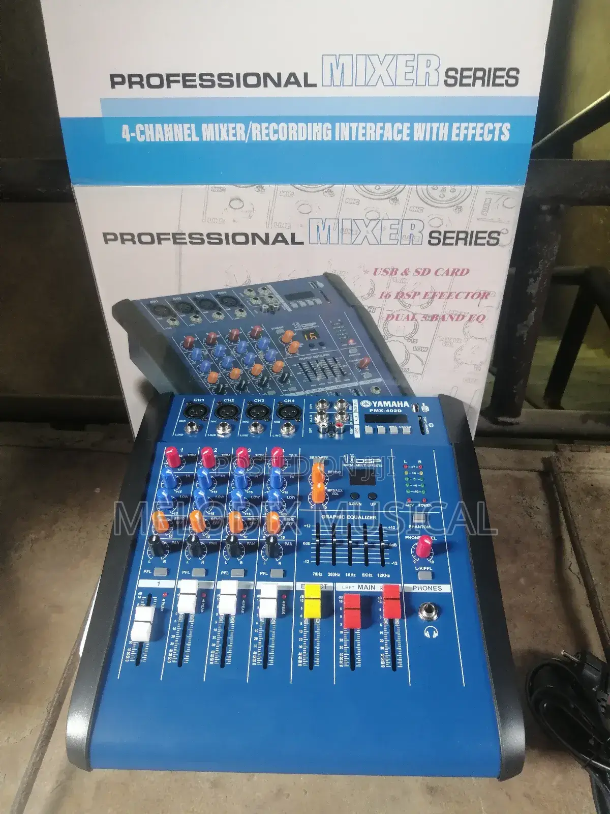 Yamaha 4 Channel Powered Mixer Amplifier With Usb Sd Card