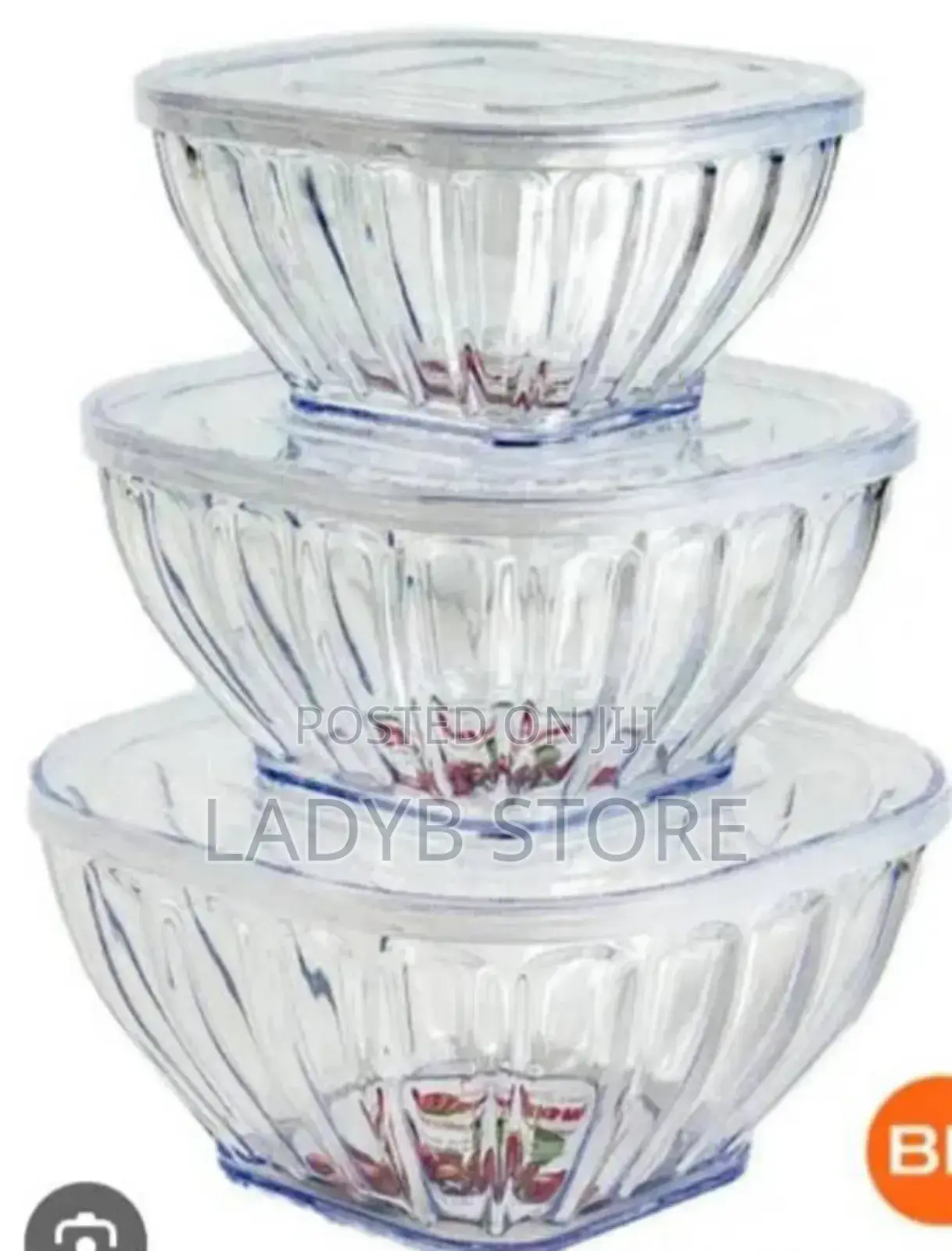 3in1 Acrylics Storage Bowl Set