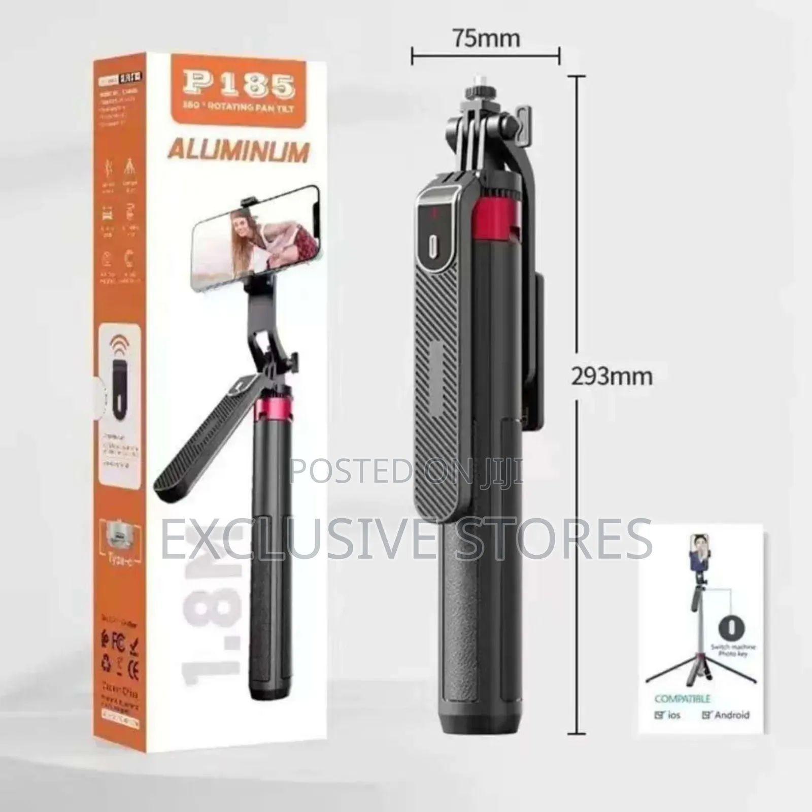 Extendable Selfie Stick With Tripod