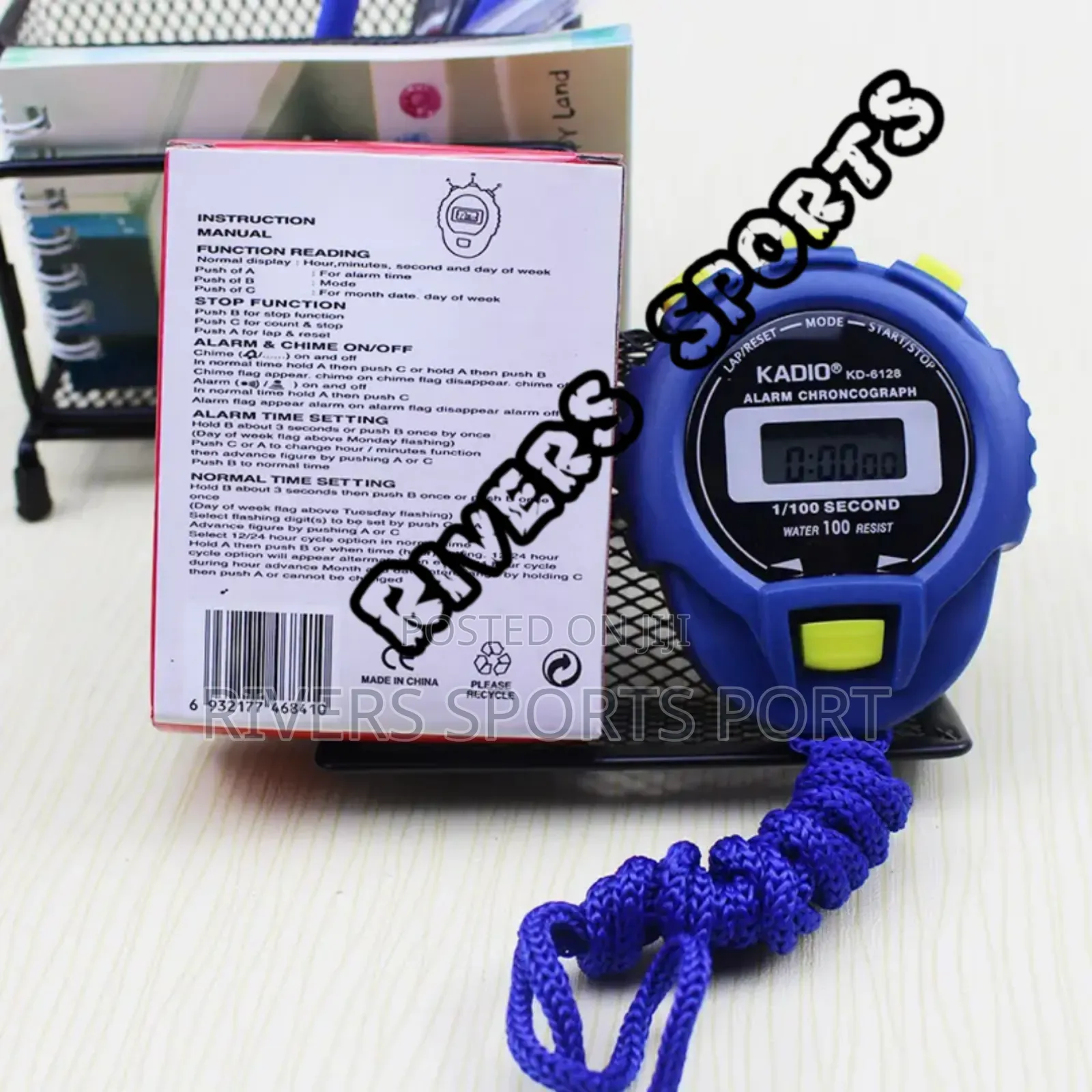 Chronograph Digital Timer Stopwatch Sport Counter Stop Watch