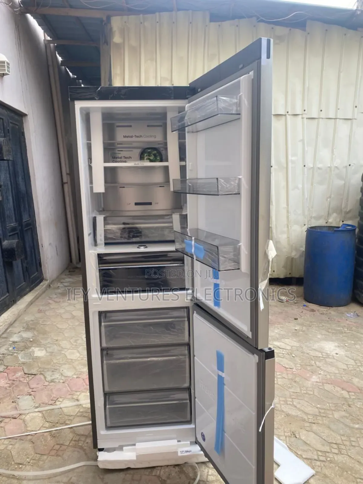 310 Liters Hisense Inverter Bottom Freezer Refrigerator.