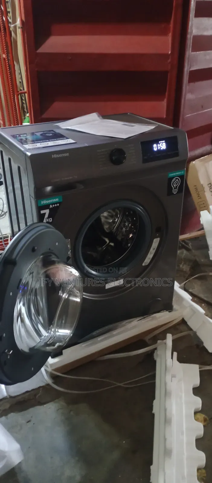 7kg Hisense Inverter Front Load Wash and Spin Washer