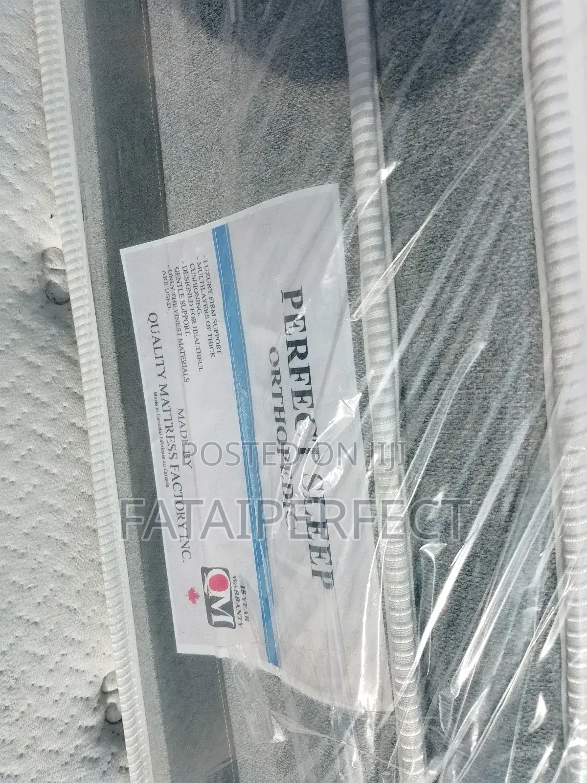Order Your 6/6inches Canadian Orthorpedic Mattresses
