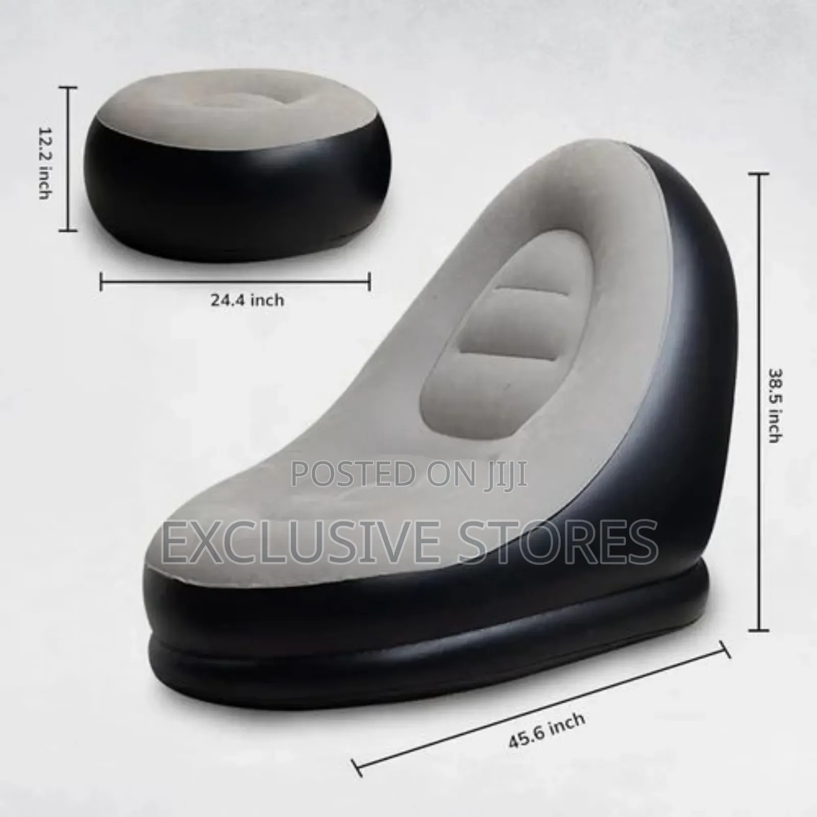 Inflatable Chair and Foot Rest (Manual Pump)