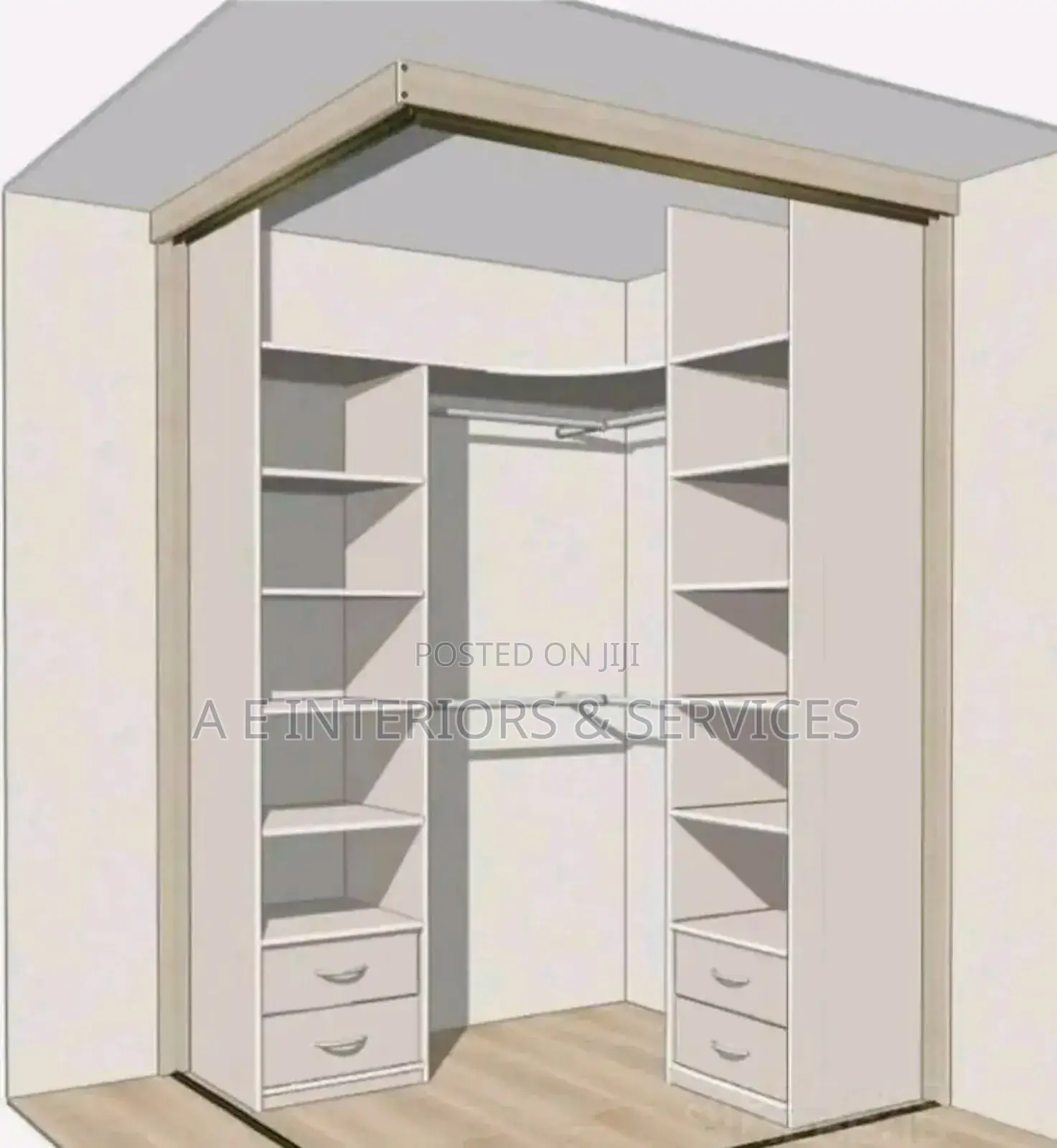 Wardrobe Walk-in Closet Bookshelves Cupboard Cabinet Dresser