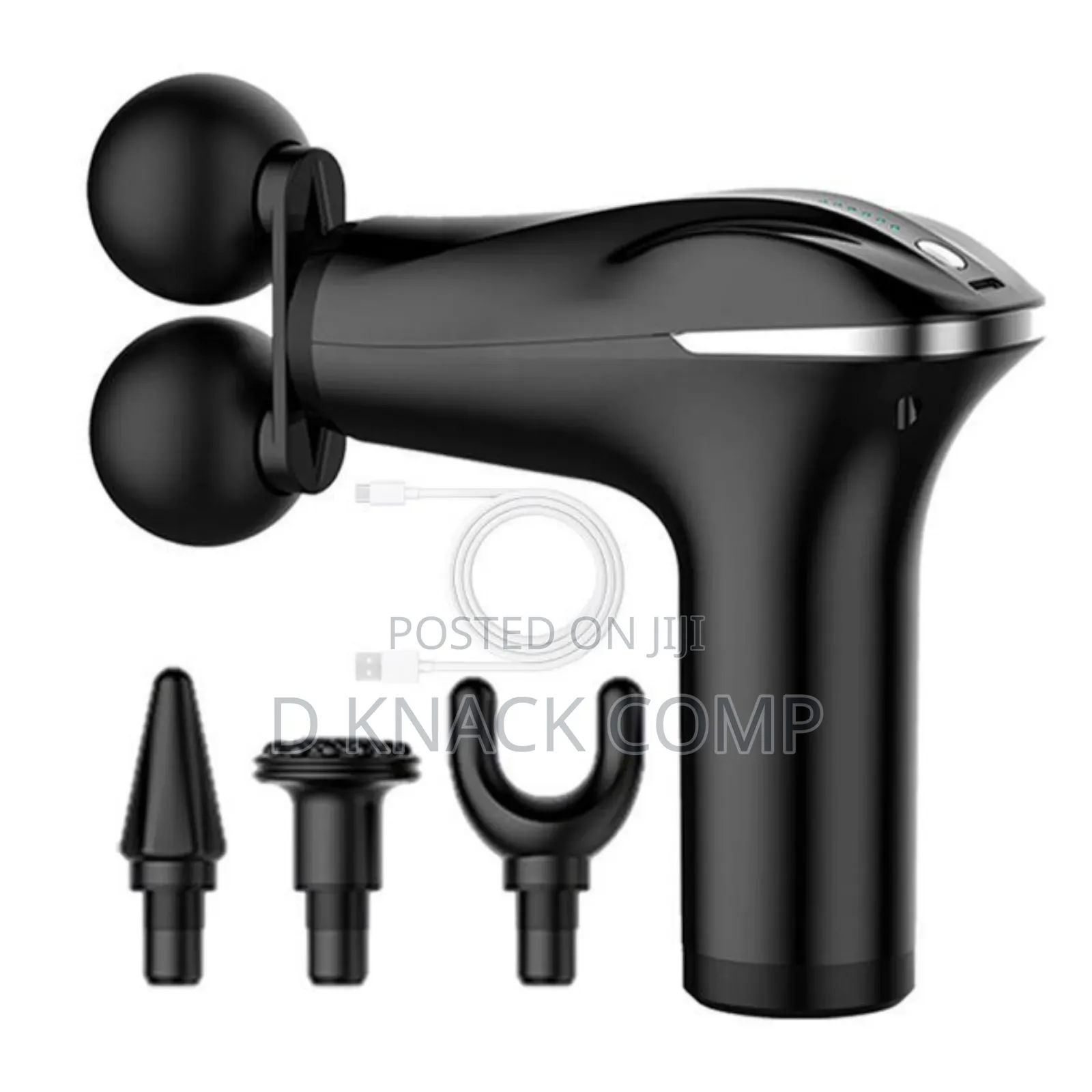 Double Head Electric Massager, 6 Speed Fascia Massage Gun