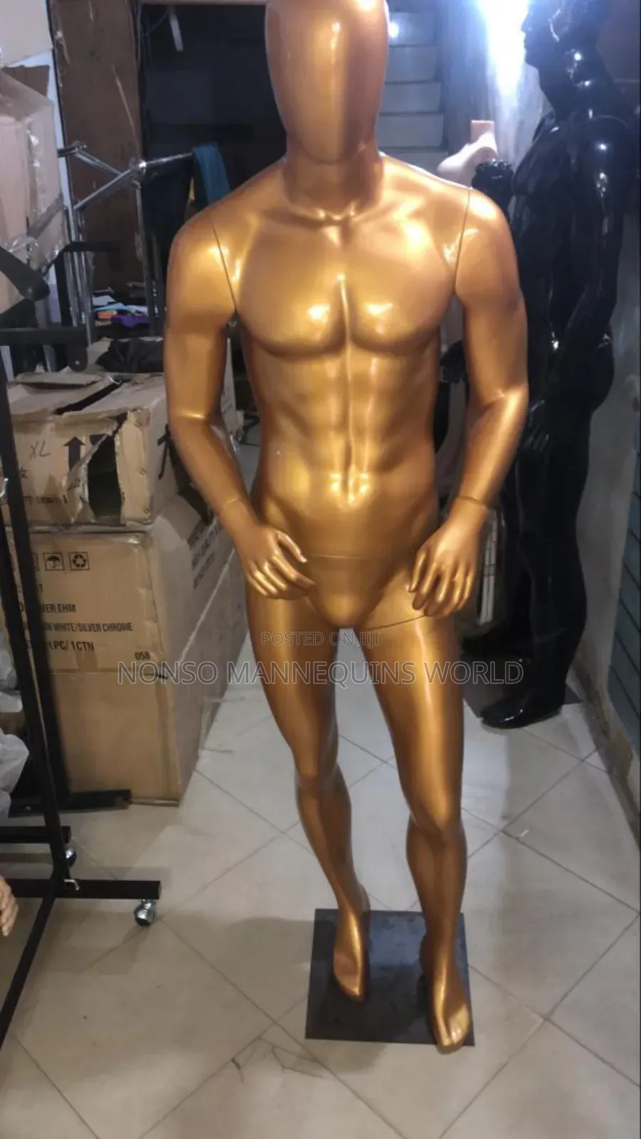 Different Colours Of Nugeria Produced Male Fibre Mannequin