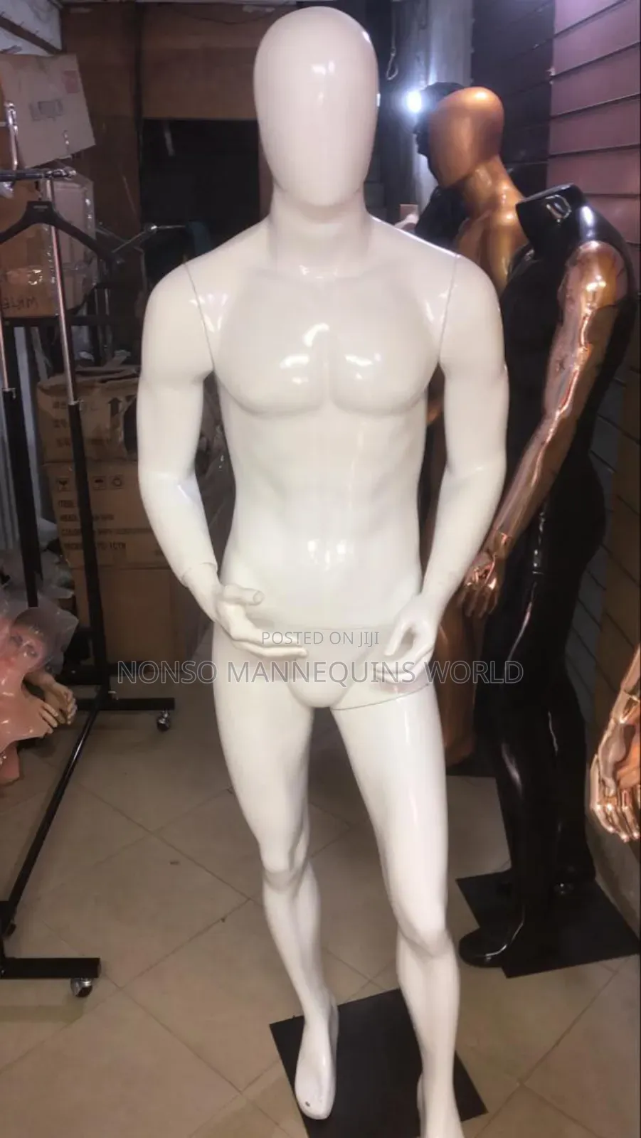 Different Colours Of Nugeria Produced Male Fibre Mannequin
