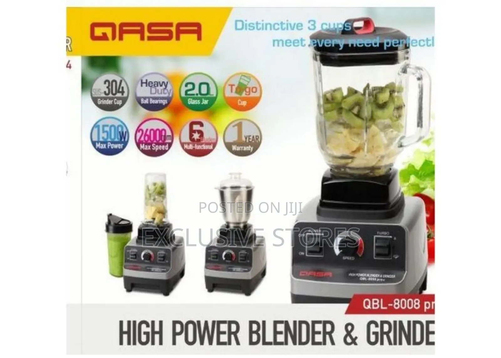 Qasa Pro 4 Commercial Blender/Grinder