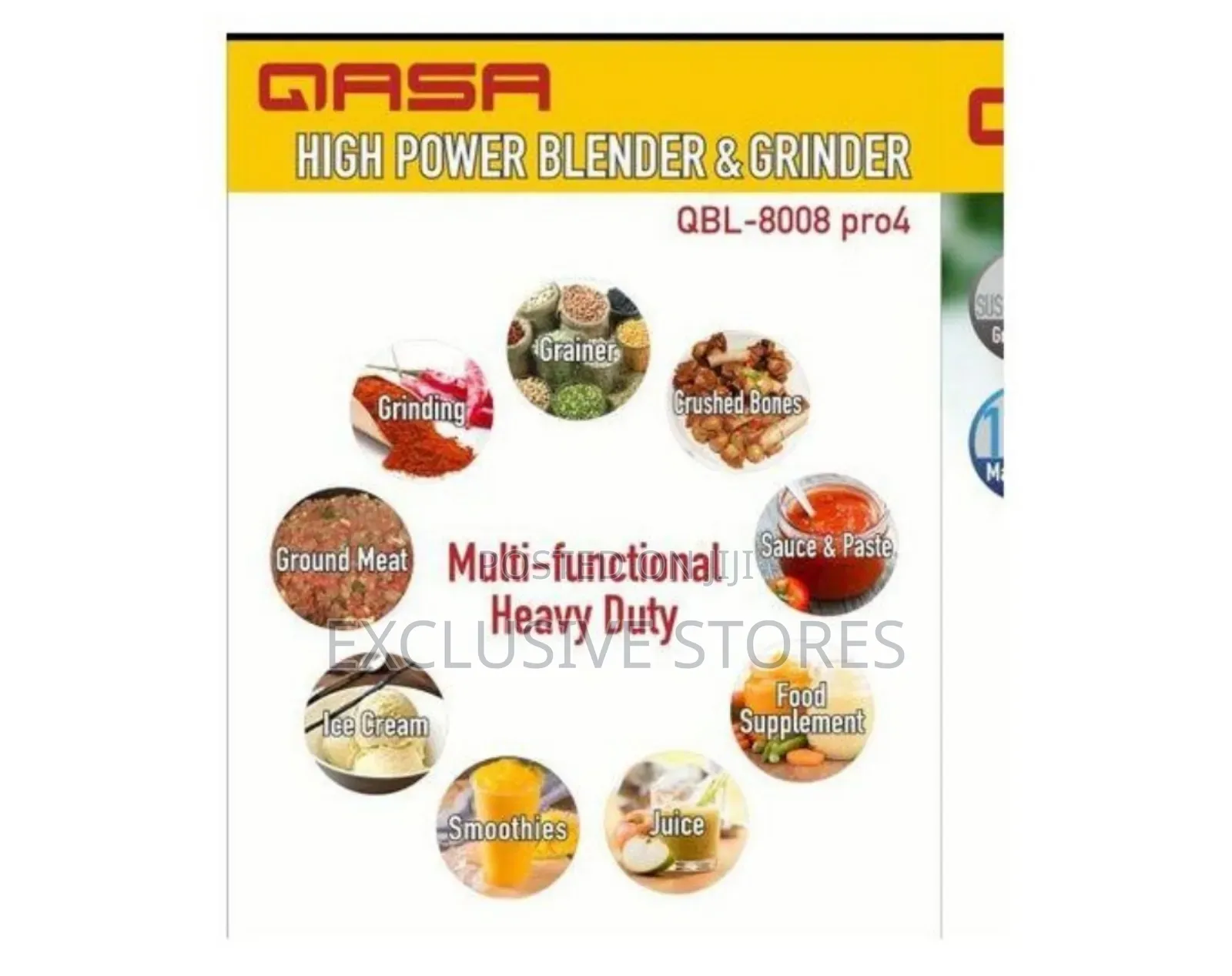 Qasa Pro 4 Commercial Blender/Grinder