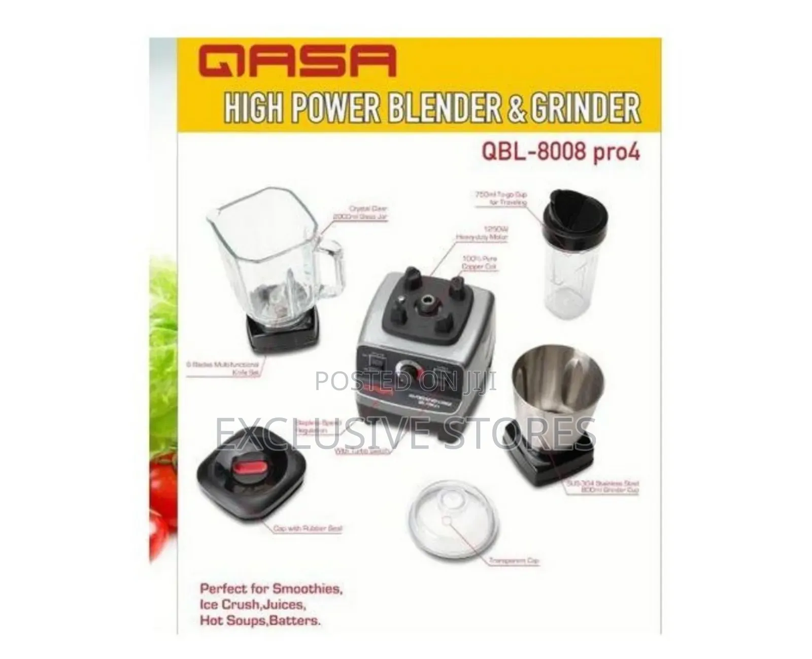 Qasa Pro 4 Commercial Blender/Grinder