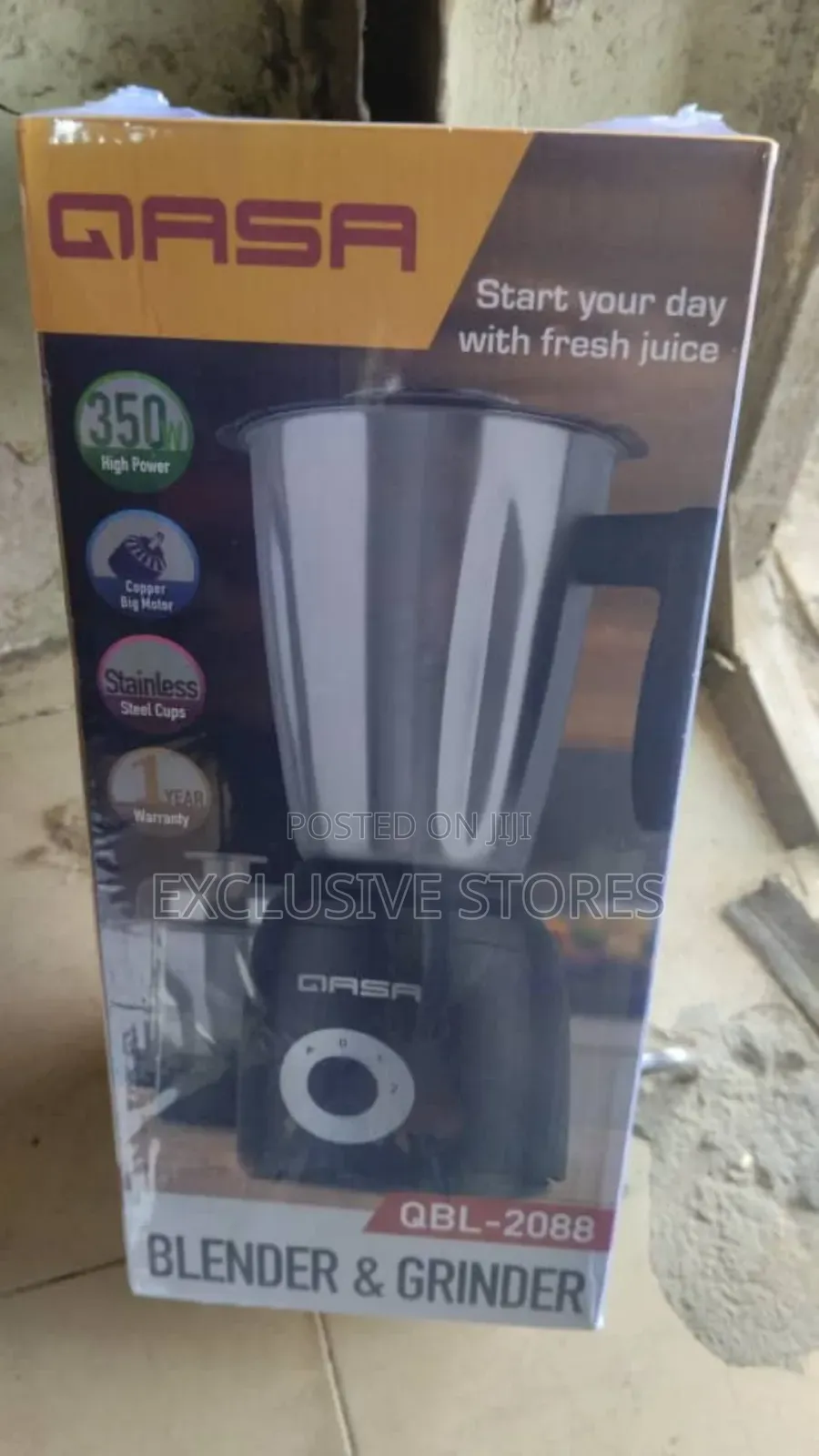 2 in 1 Qasa Stainless Blender
