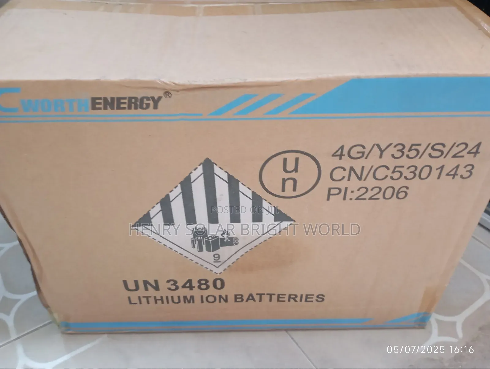 Cworth 12.8v 2.5kwh Lifepo4 Lithium