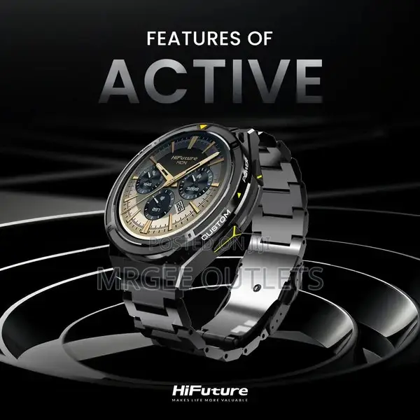 Hifuture Active Silver Smart Watch 1.43 Inch Amoled Display