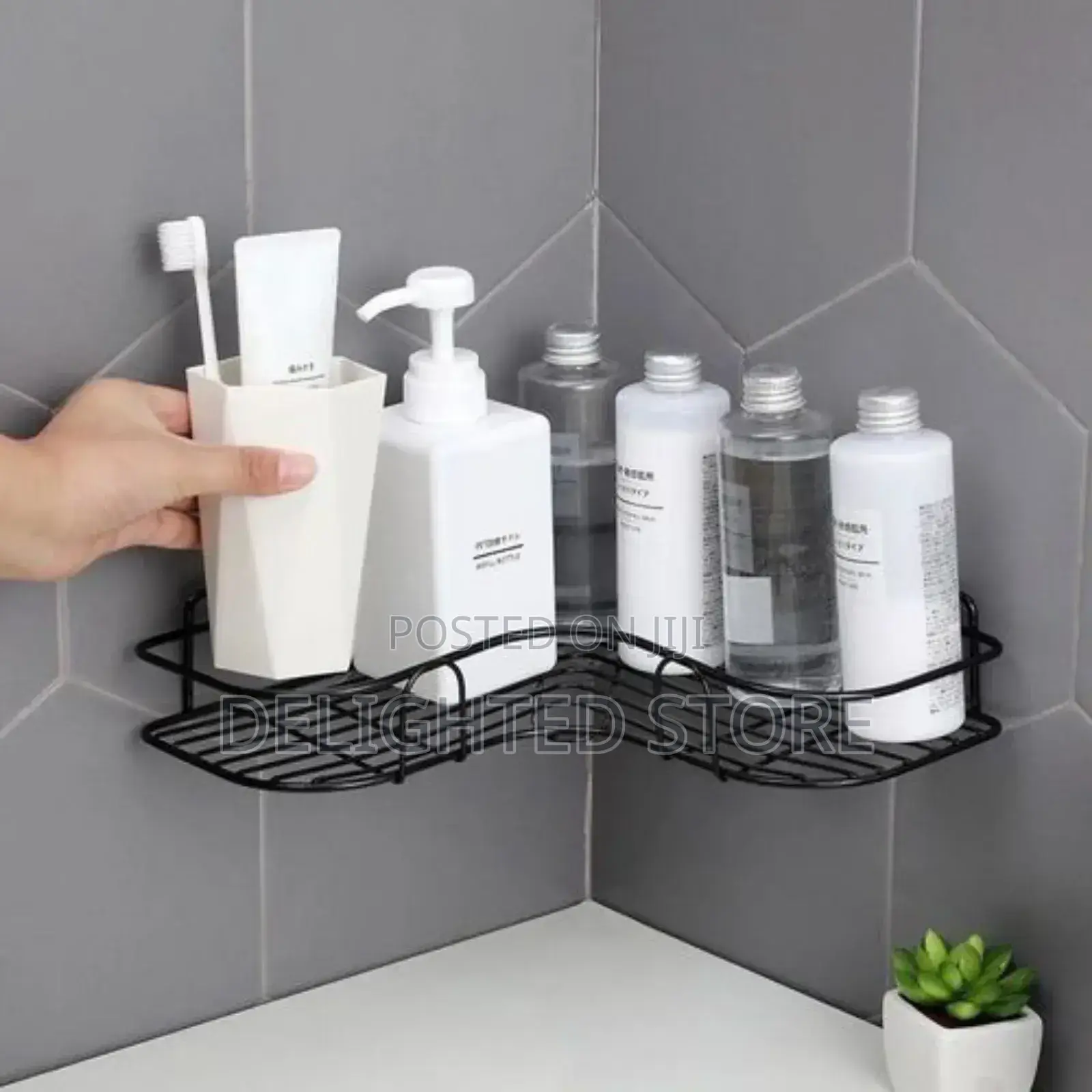 Angled Toilet/Bathroom/Kitchen Wall Tiles Storage Rack