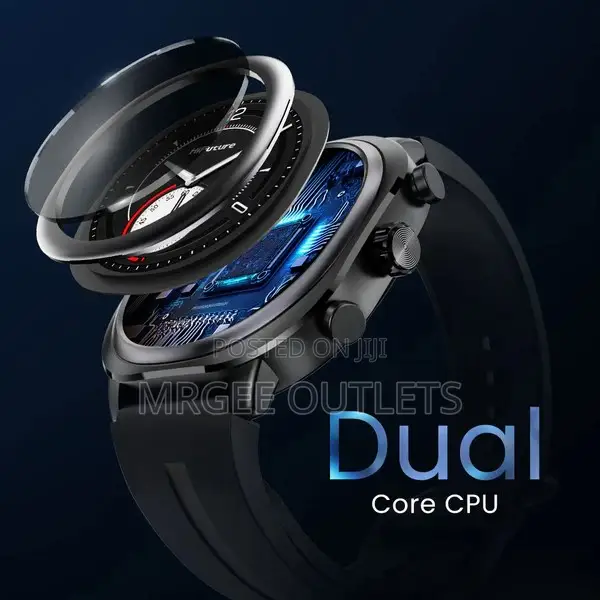 Hifuture Aix Lite Champagne Smart Watch 1.43 Inch Amoled Dis