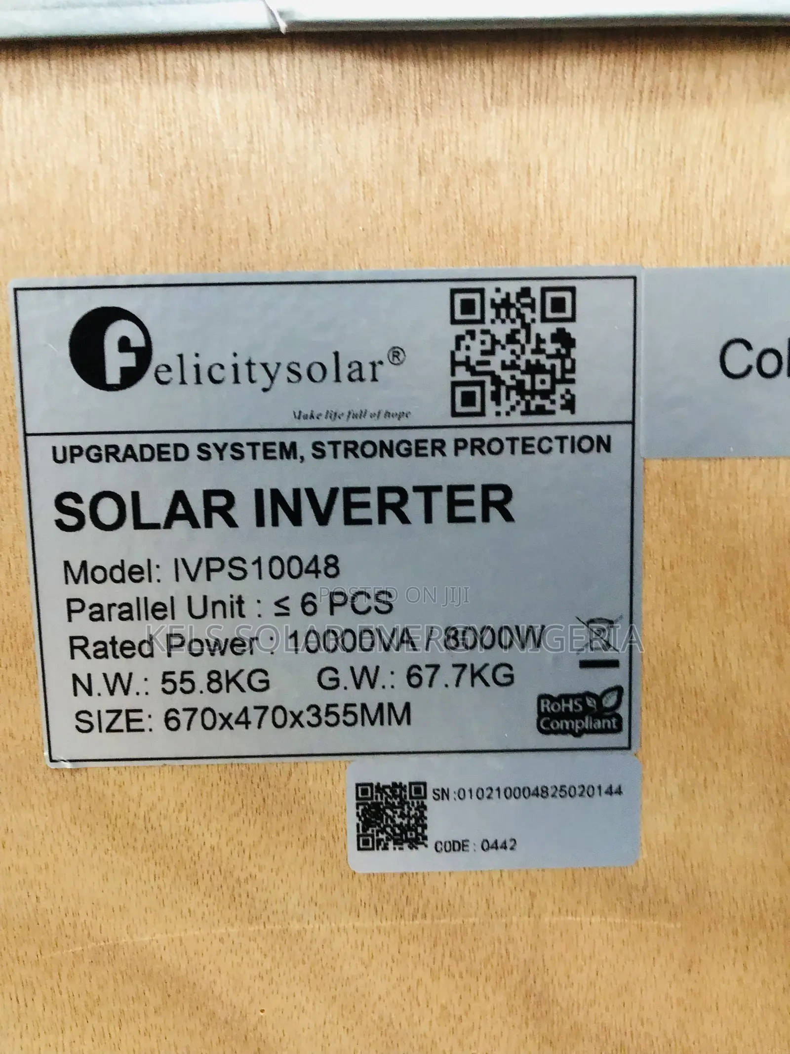 10kva Non Hybrid Felicity Inverter