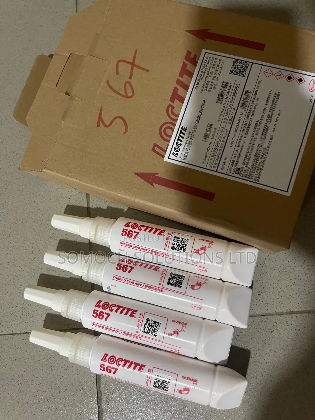 Loctites 567 Thread Sealant for Locking and Sealing