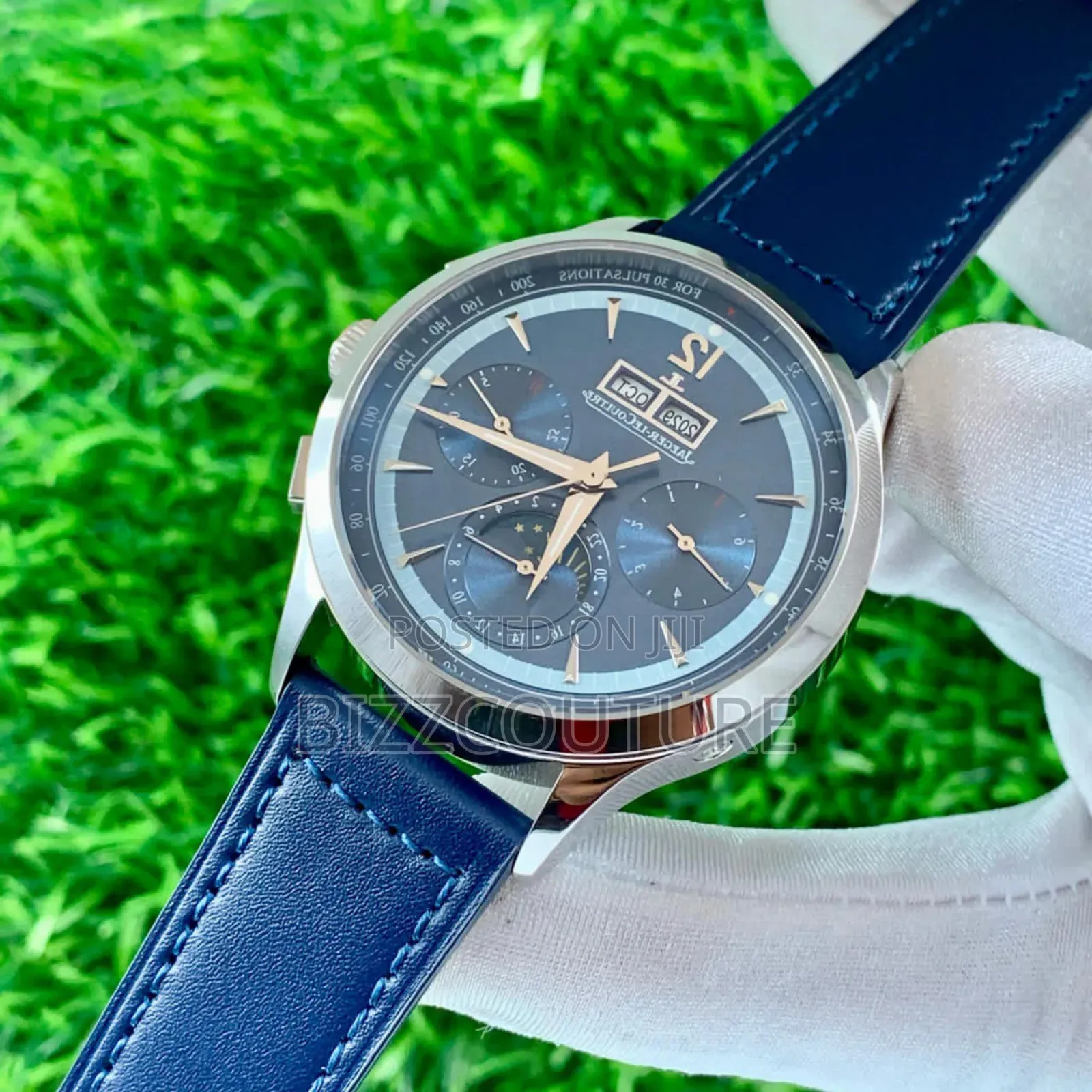 Original Jaeger-Lecoultre Blue Genuine Leather Strap