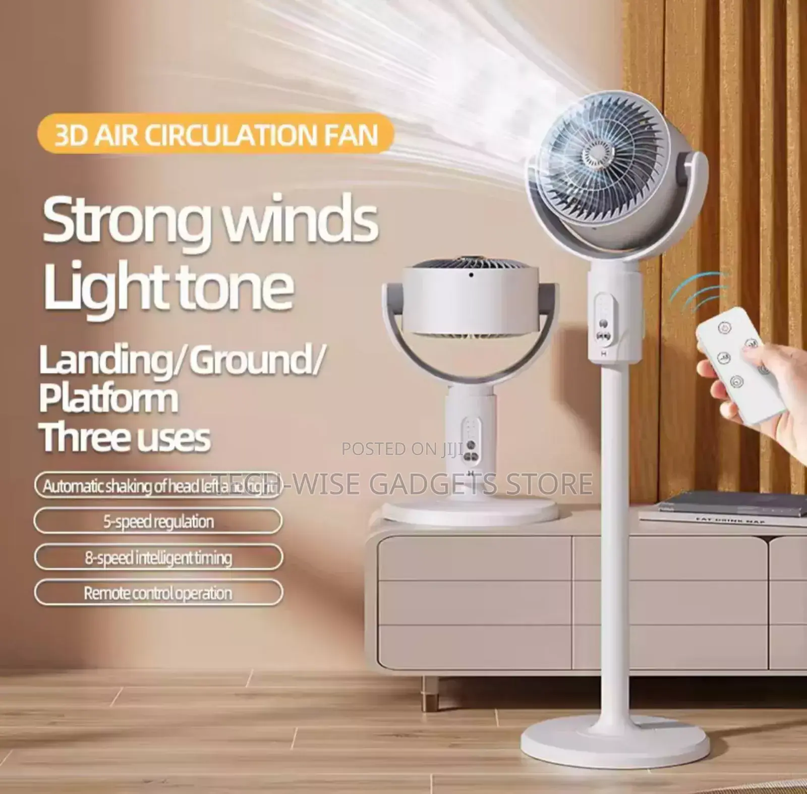 F5 Rechargeable Standing Fan