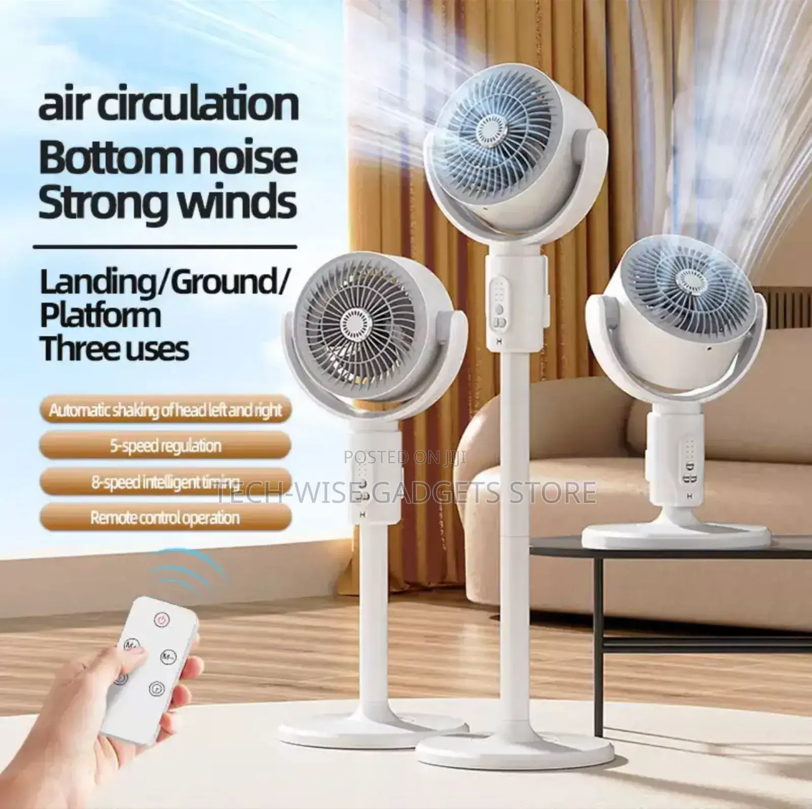 F5 Rechargeable Standing Fan