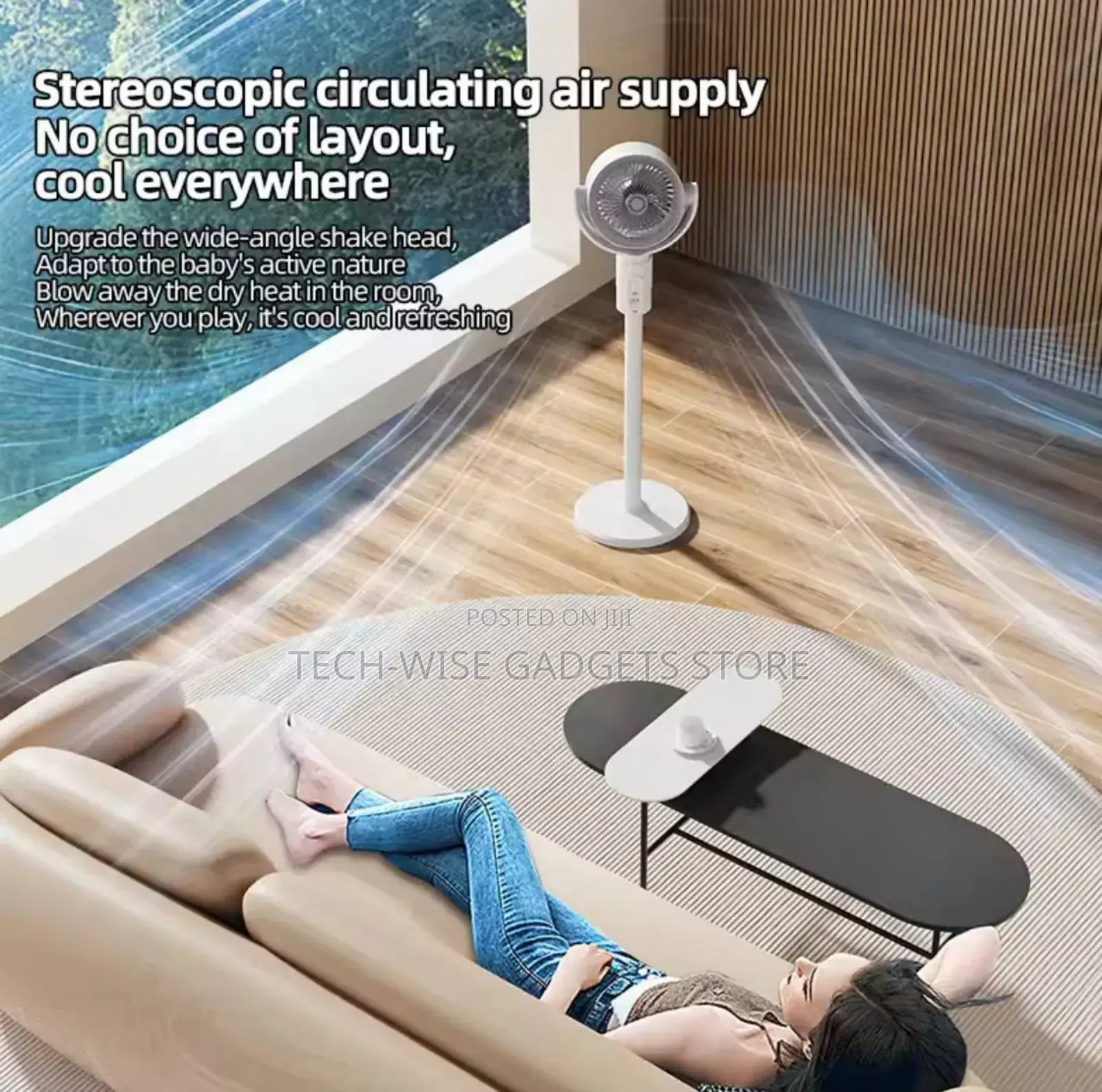 F5 Rechargeable Standing Fan