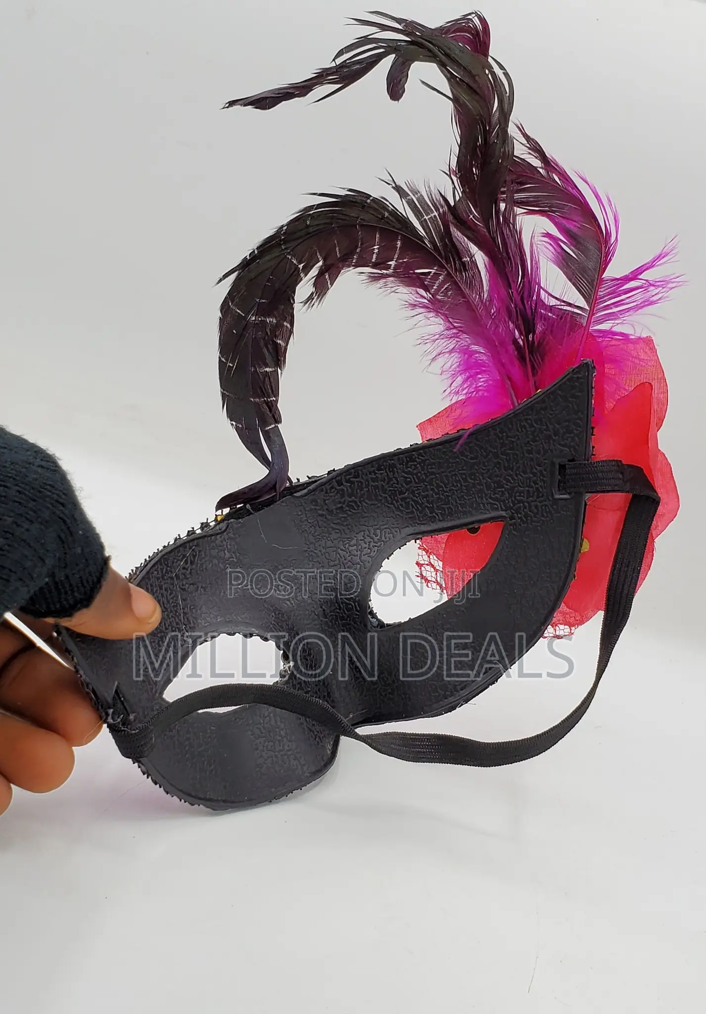 Purple Studded Women's Stylish Party Face Mask