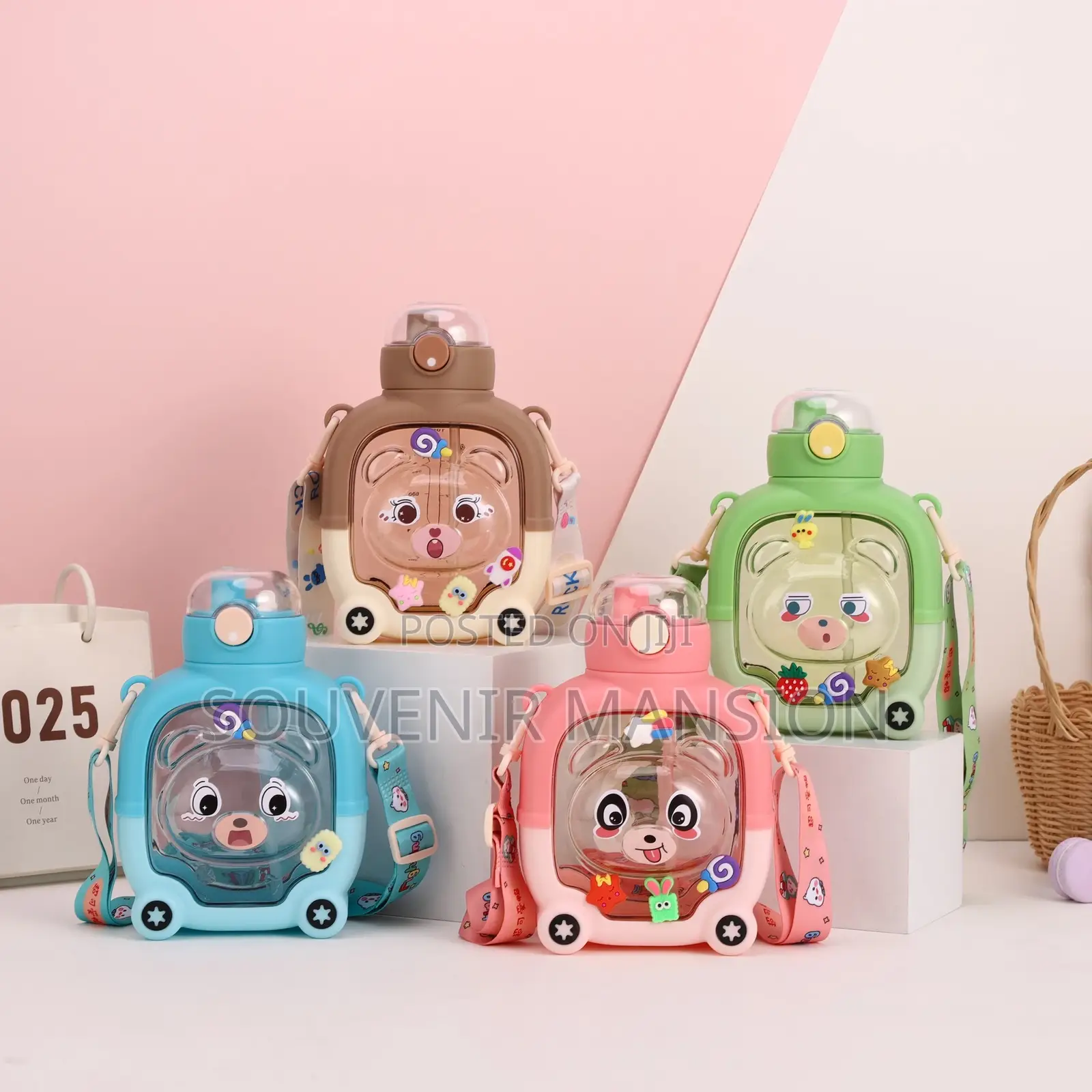 Bear Cartoon Water Bottle for Kids