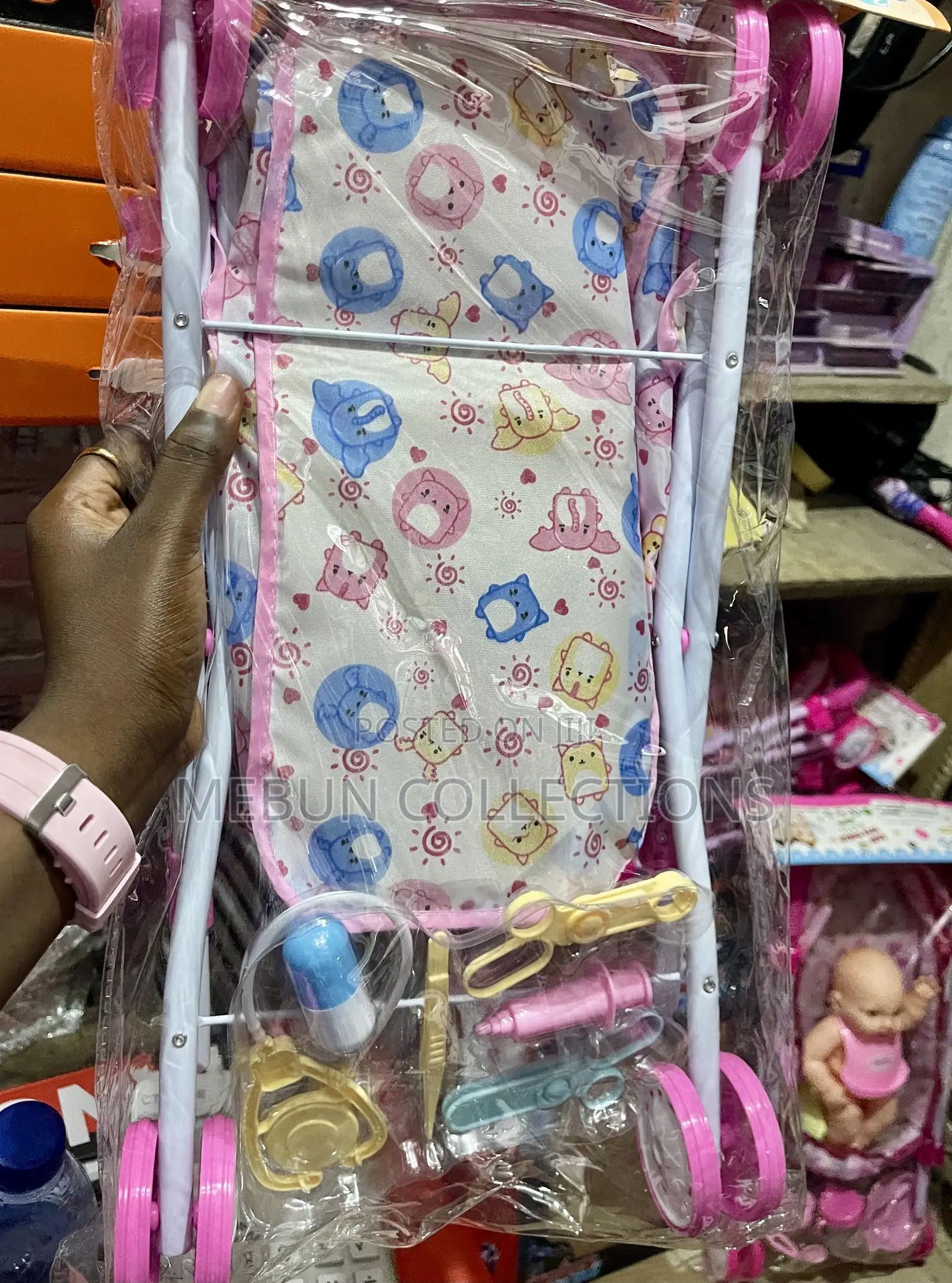 Kids Doll With Stroller and Accessories