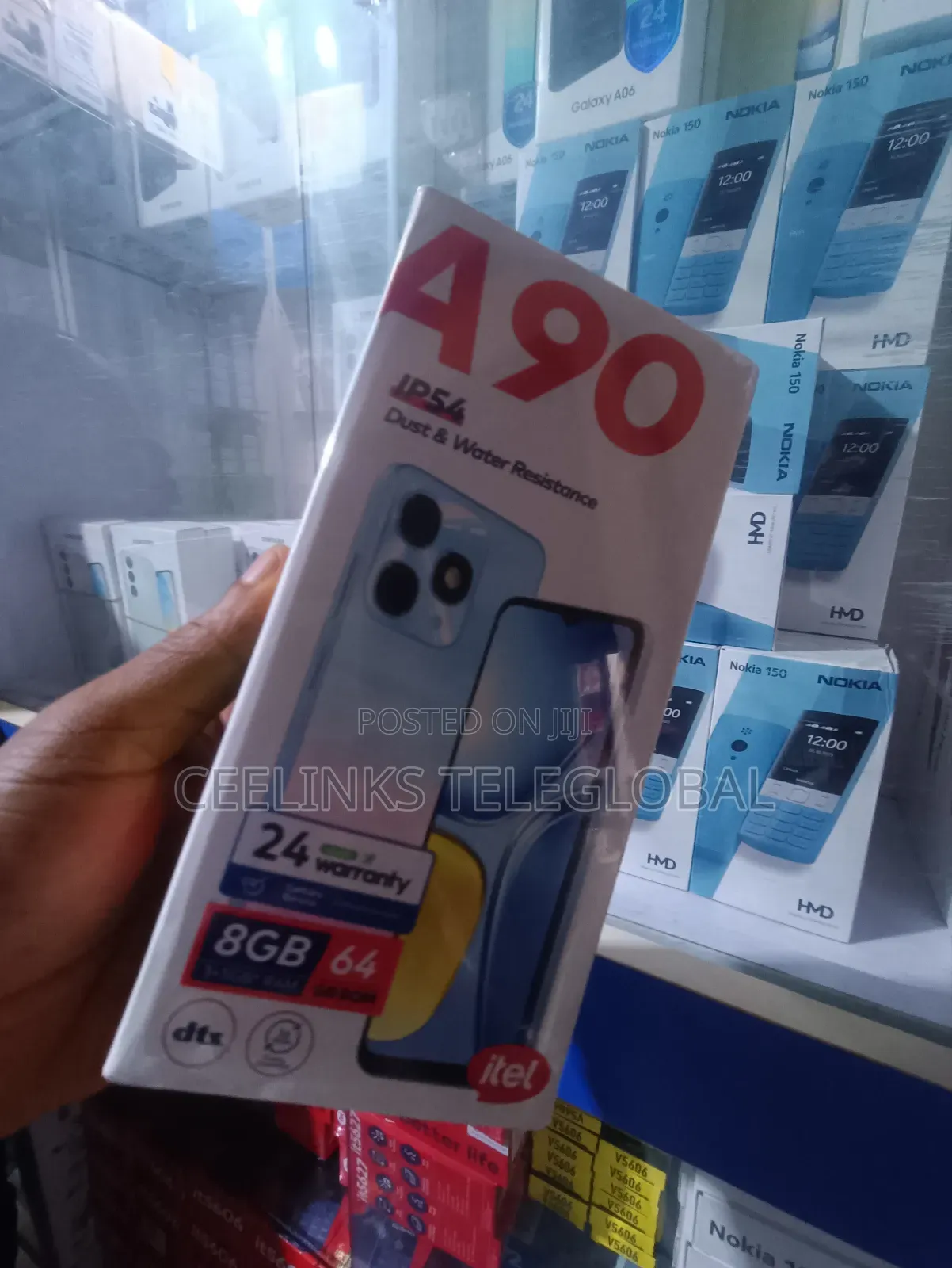 New Itel A90 64 GB Black