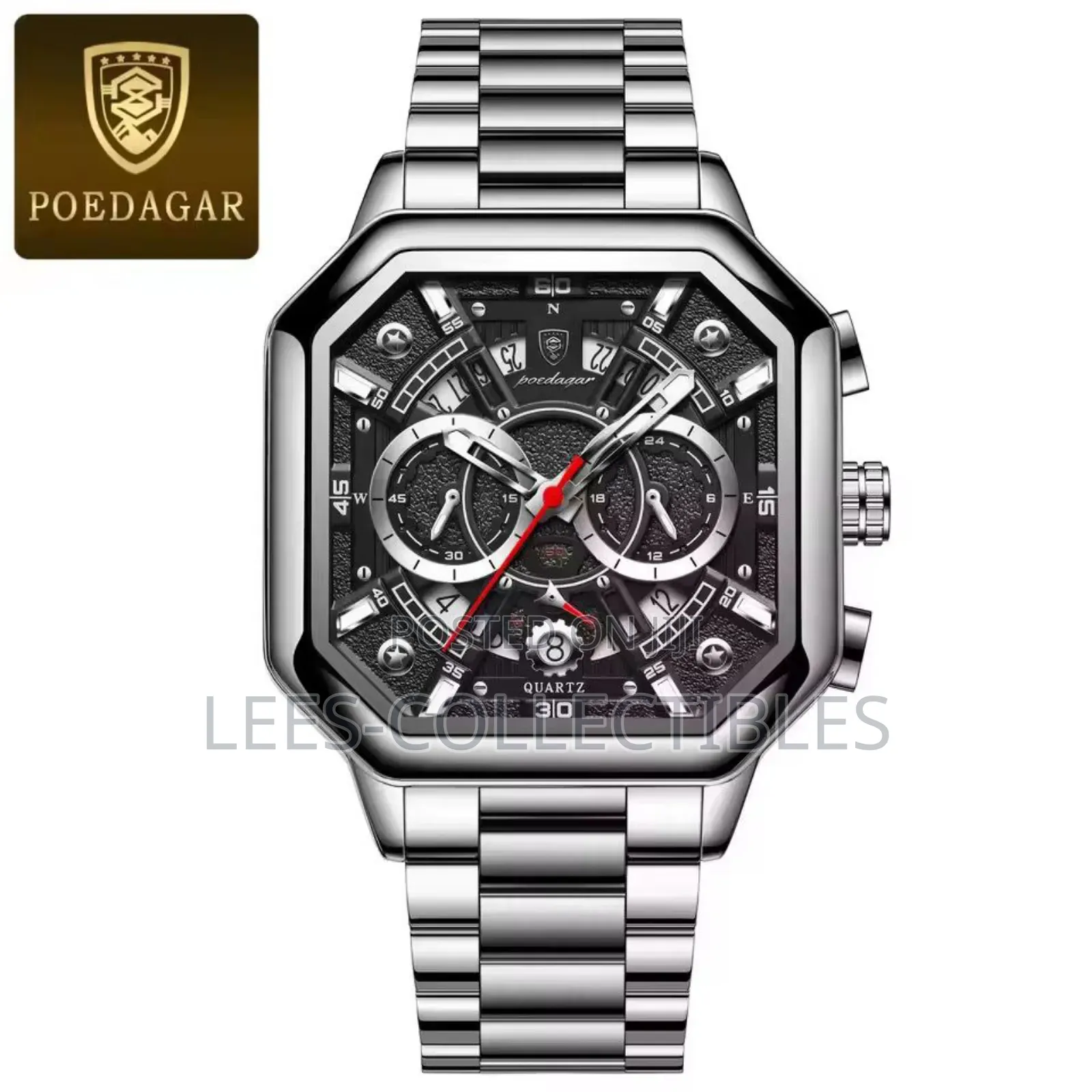 Poedagar Luxury Chronograph Men Watch