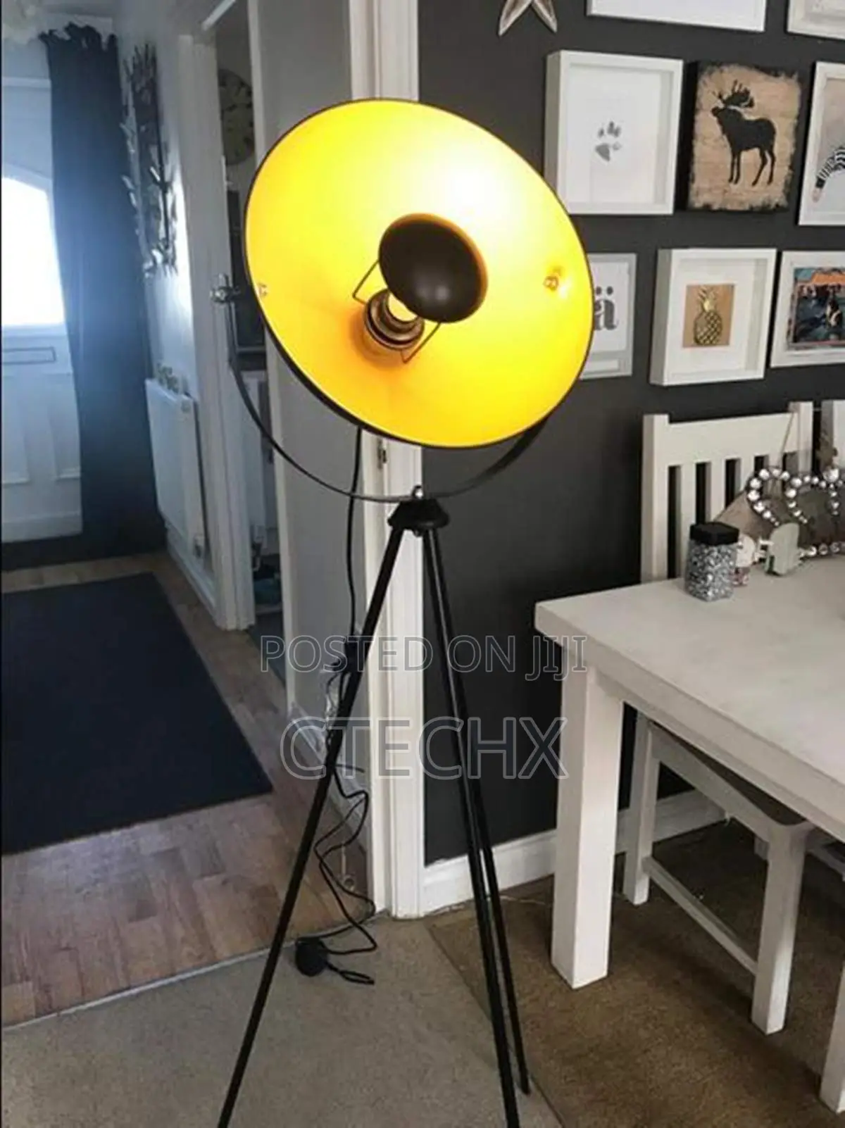 Osasy Vintage Retro Studio Floor Lamp in Black Gold