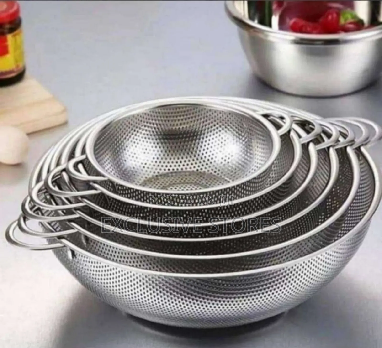 6pcs Stainless Steel Drainer