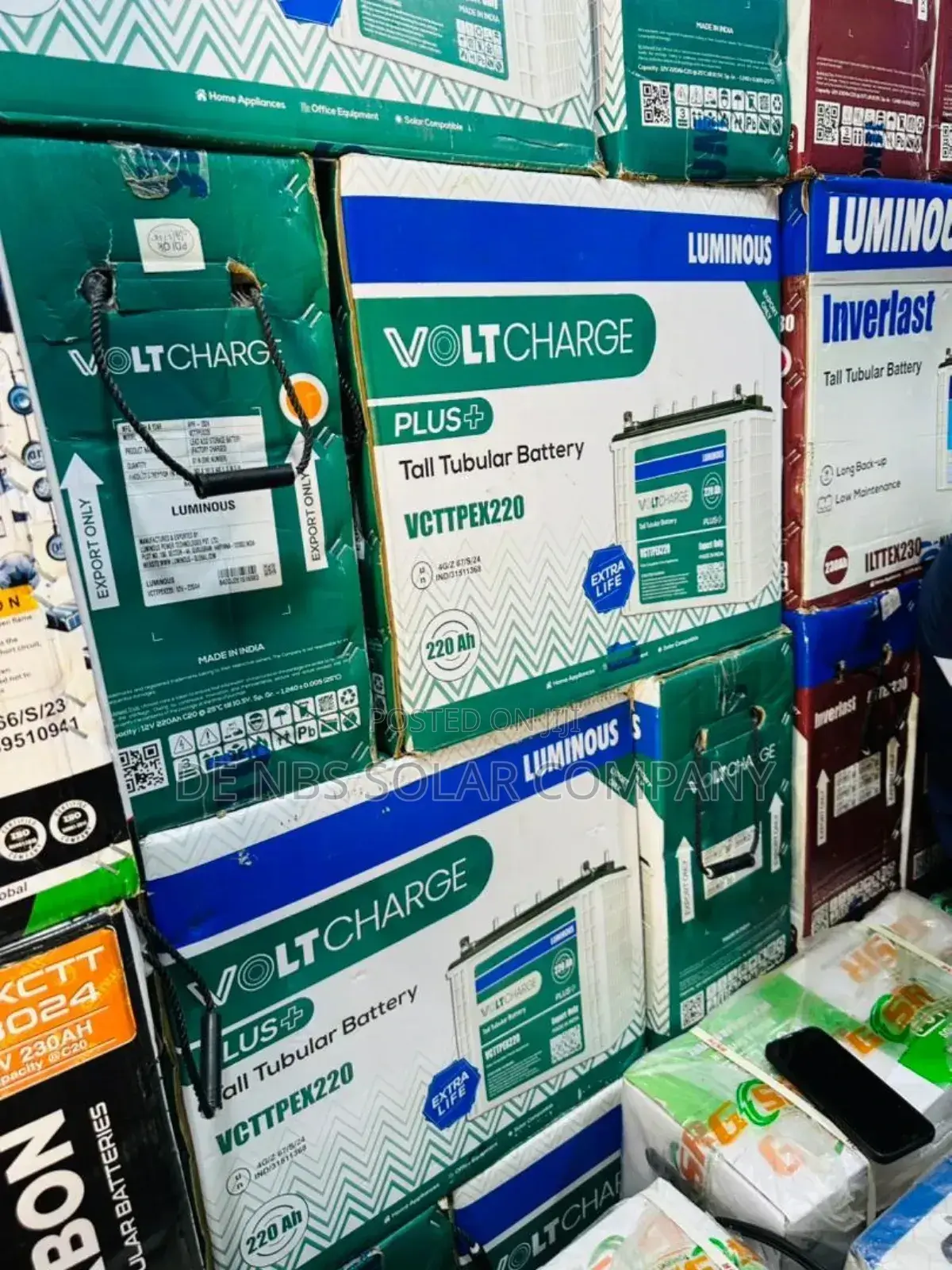 220ah 12v India Tubular Luminous Inverter Battery Available
