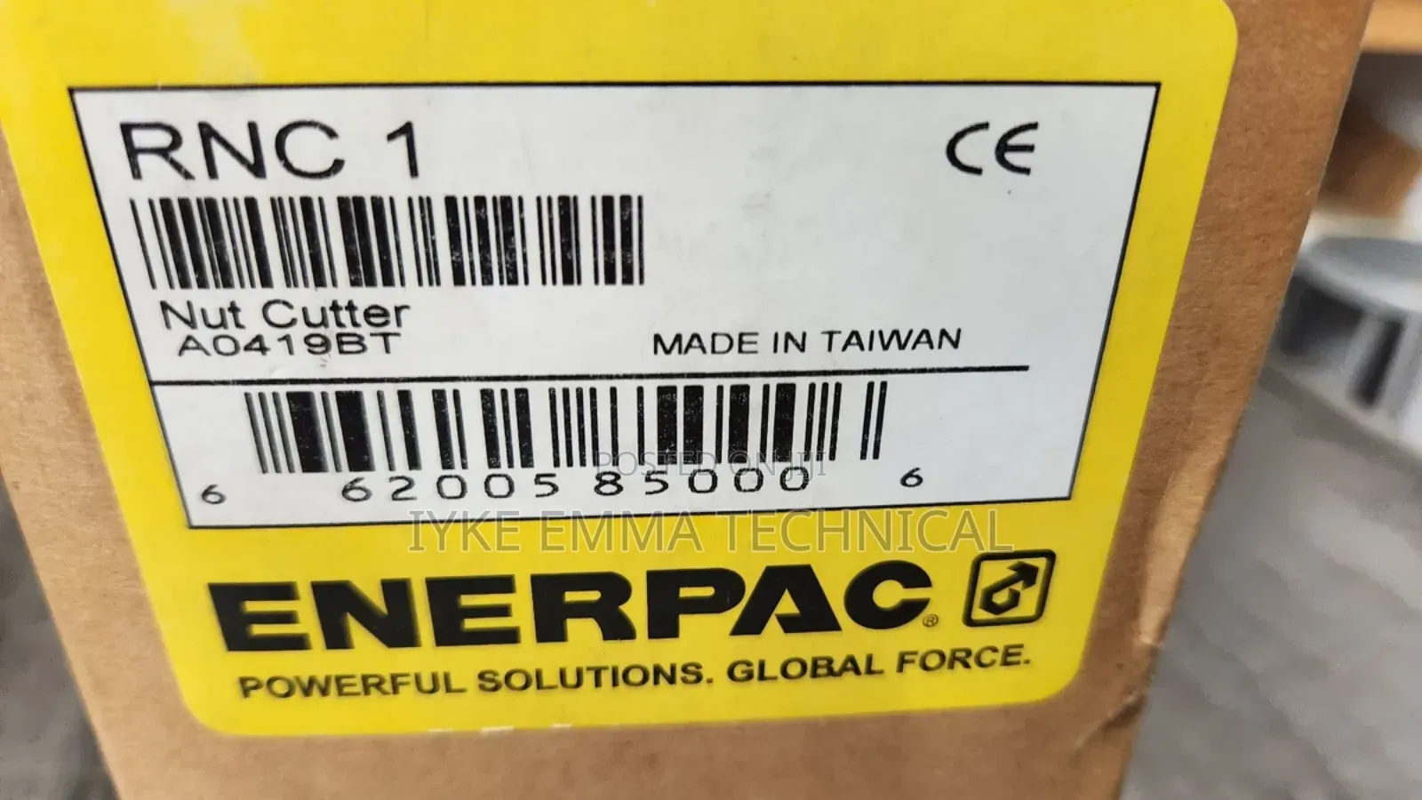 Enerpac Hydraulic Nut Cutter / Splitter Hexagon Up to 2.00in
