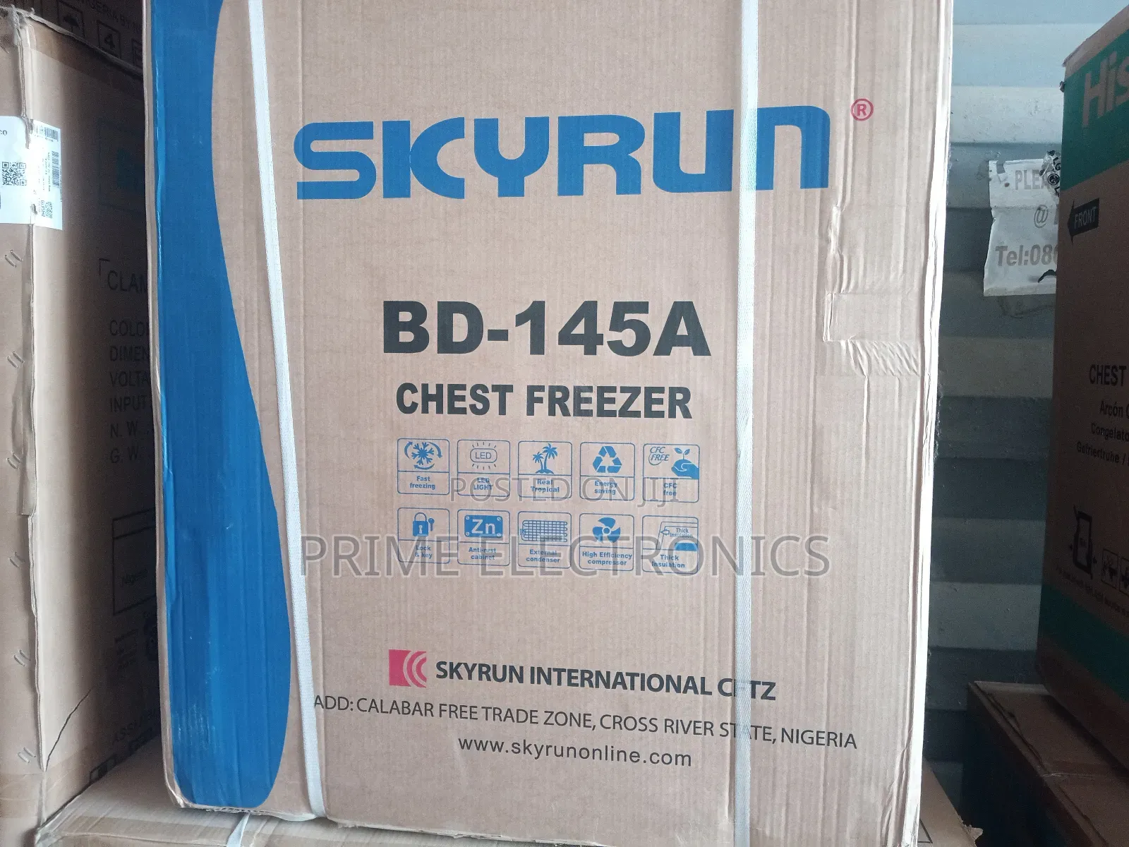 Skyrun Chest Freezer 145liters