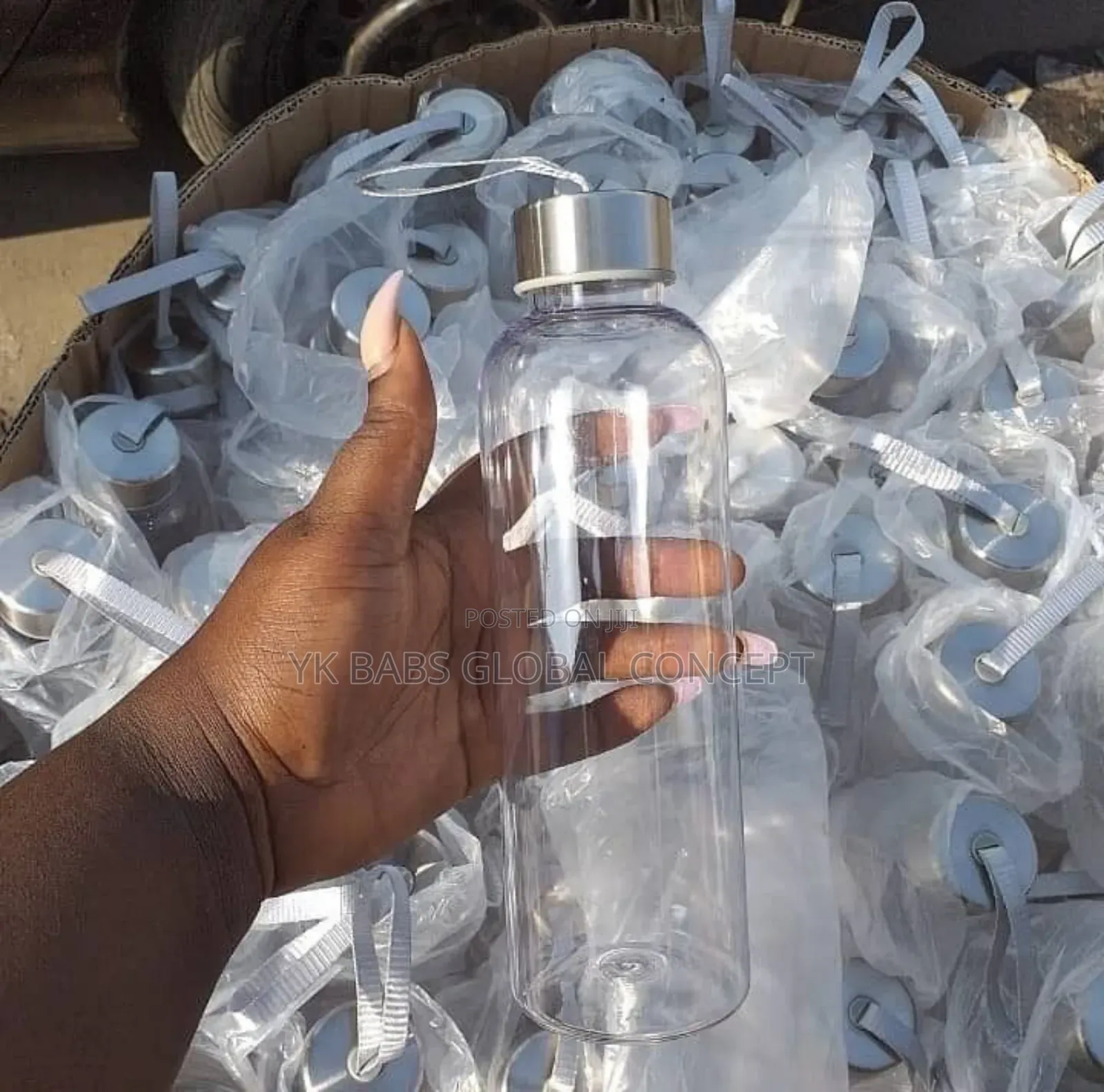 50 Pic's Transparent Candy Bottle With Aluminium Cover
