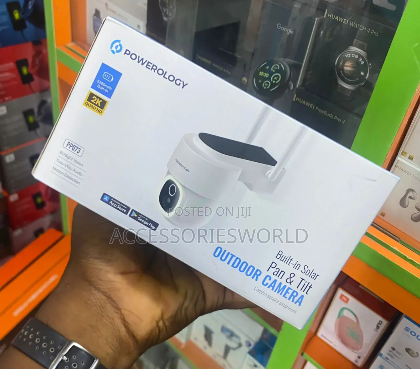 Powerology Built-in Solar Pan Tilt Outdoor Camera
