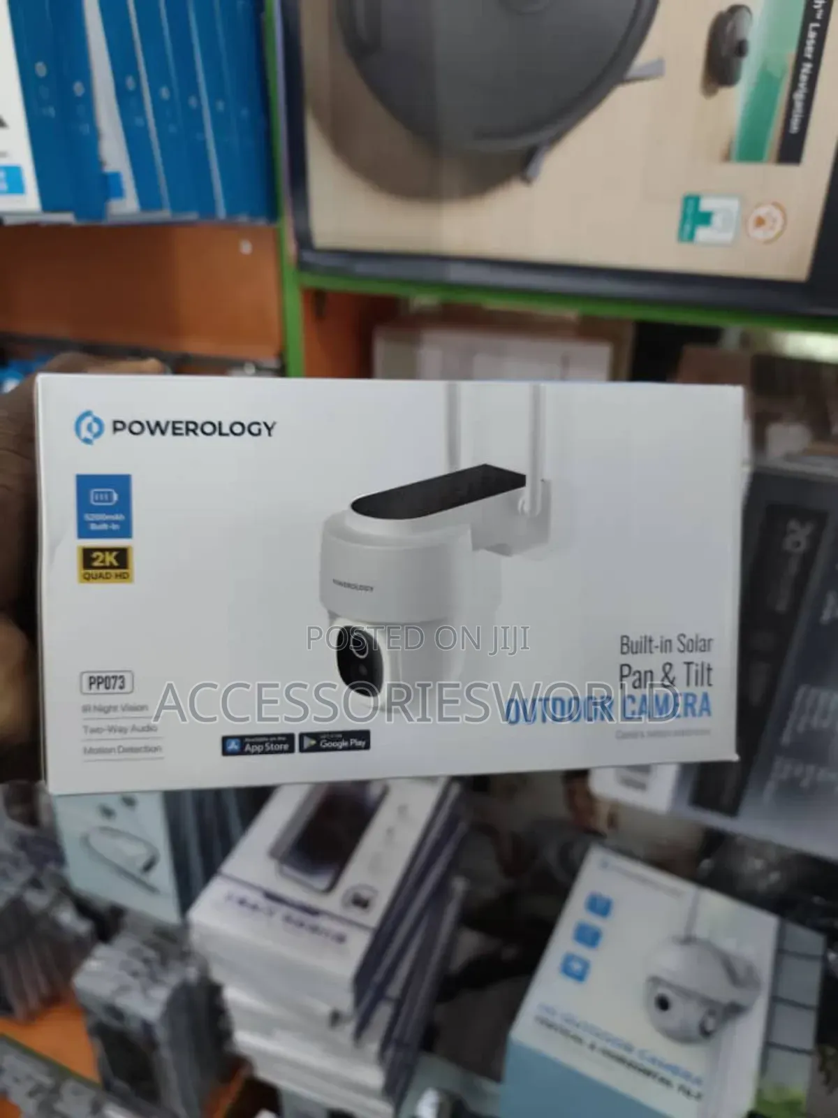 Powerology Built-in Solar Pan Tilt Outdoor Camera